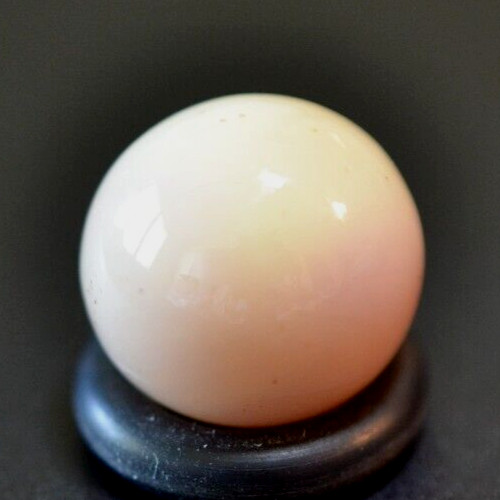 GLASS MARBLE/.594″-CRAZY BRIGHT BLACKLIGHT-PINK,CREAM URANIUM/WORLDWIDE SHIPPING