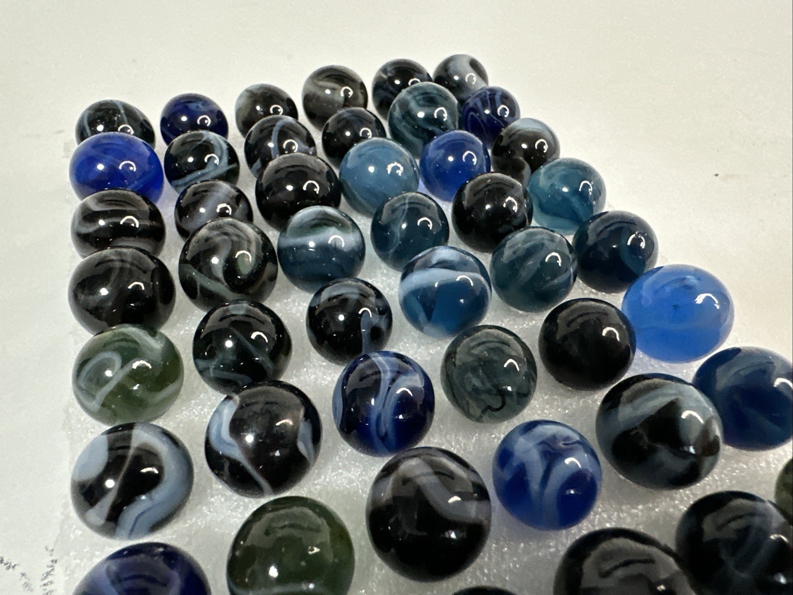 092 Lot Of 60 Vintage Translucent West Virginia Swirls! Ravenswood, Alley Agate
