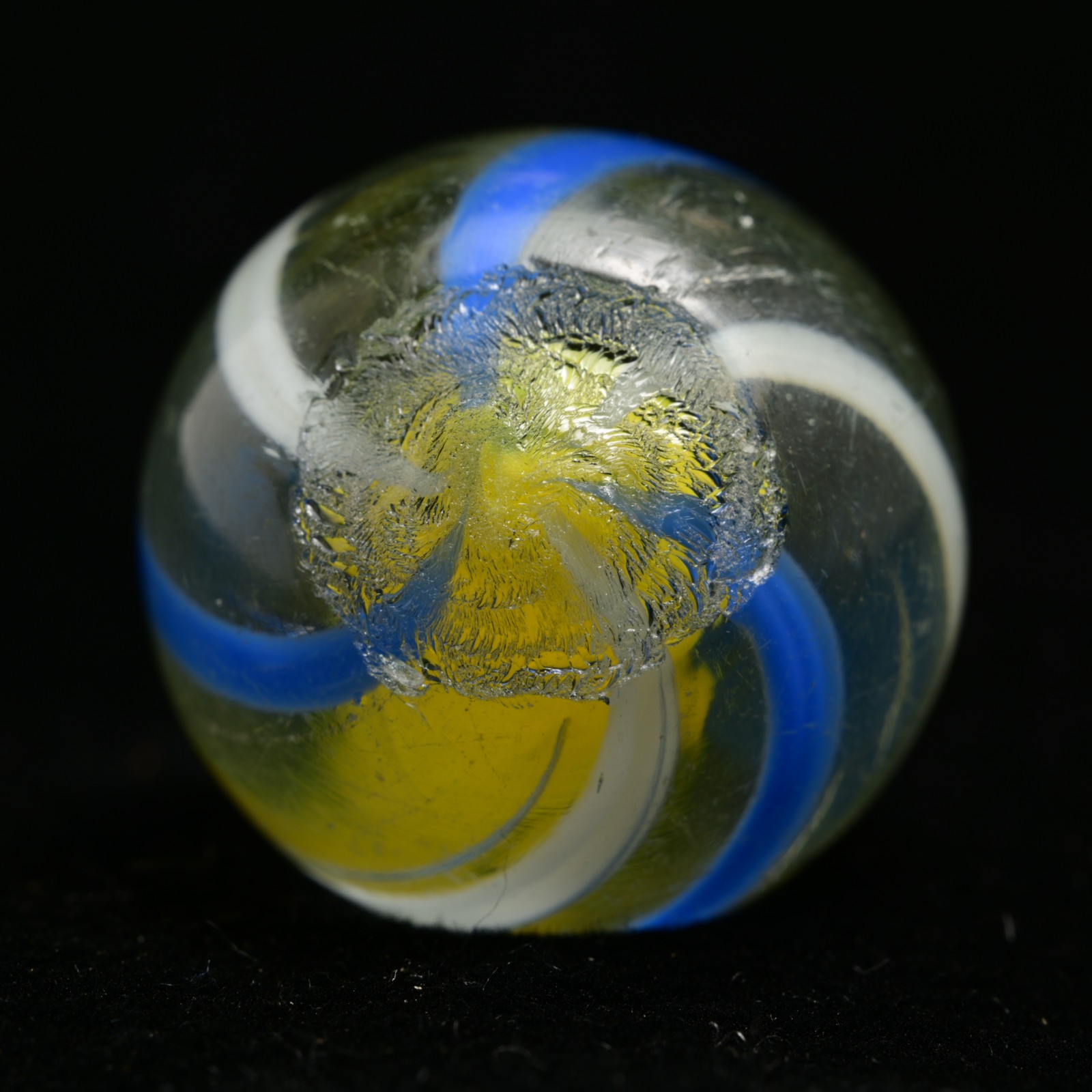 Lemon Solid Core German Handmade Antique Marble English Style 17.7mm 11/16”