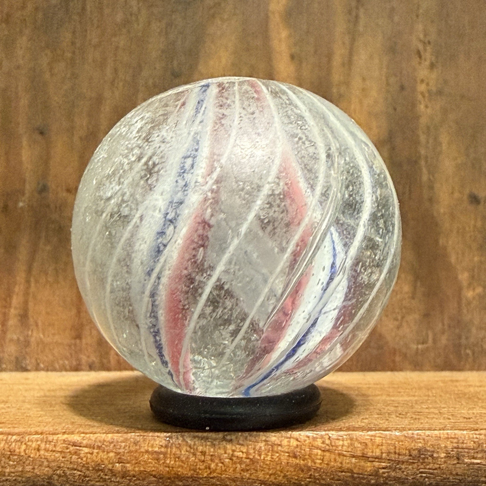 Antique Handmade Caged Divided Core Shooter Marble 29/32” Near Mint(-) | 329
