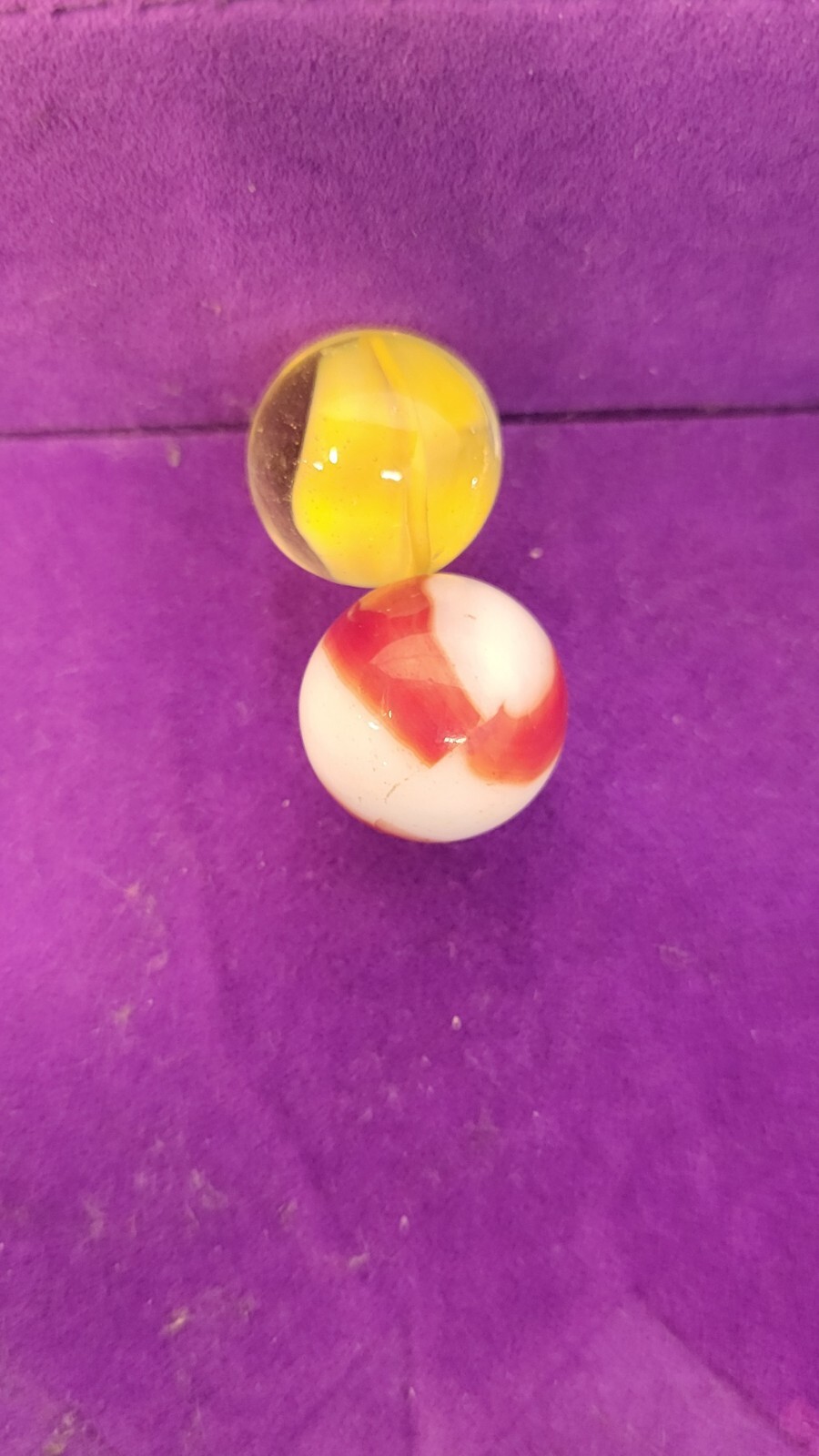 Marble King Marbles Lot of 6 Vintage Cats Eyes Multi Color Retro Hybrid