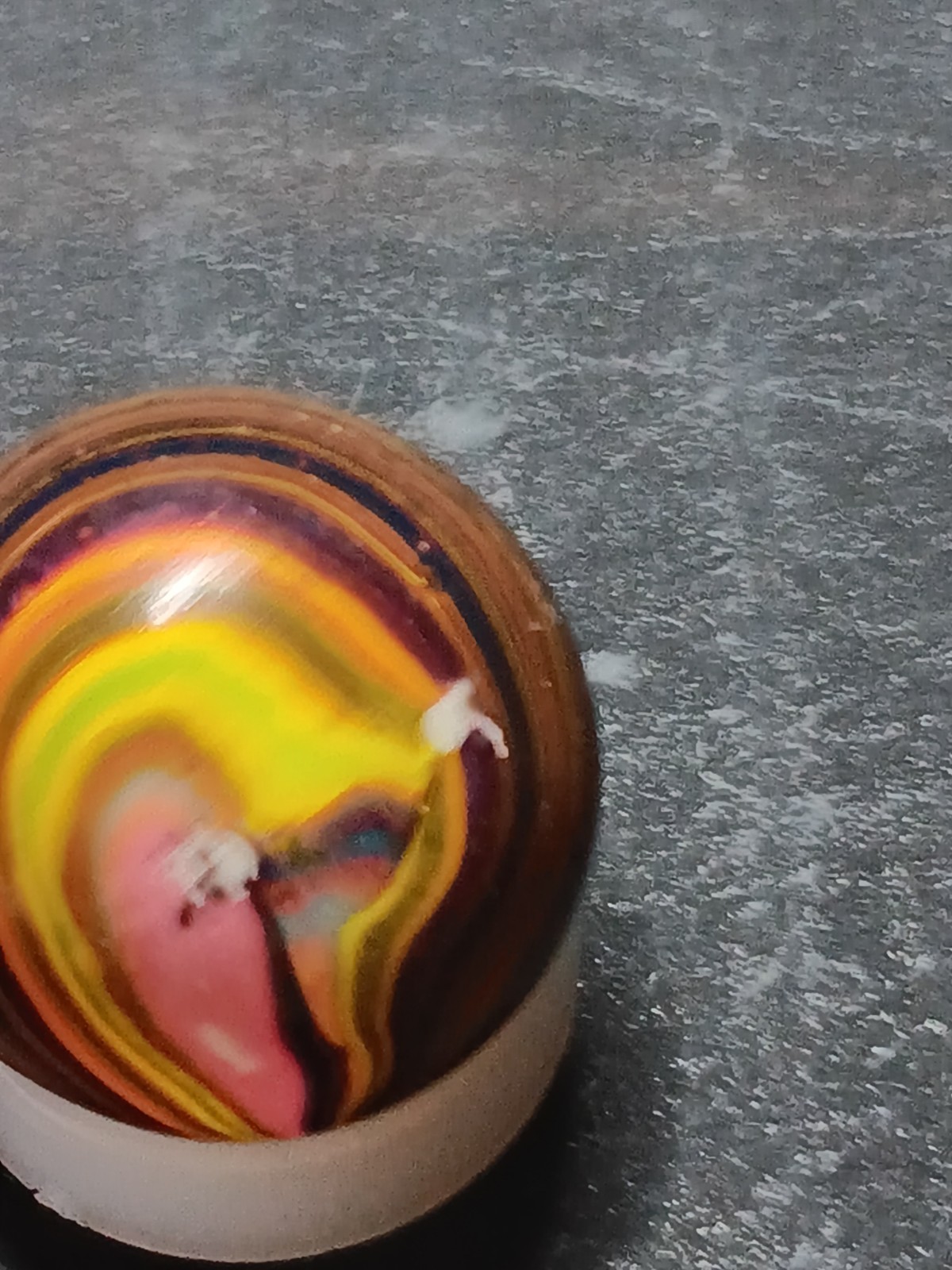 Handmade Swirl Glass Collectible Toy Marble Multicolor, 0.72 Inch, Ages 8+ Style