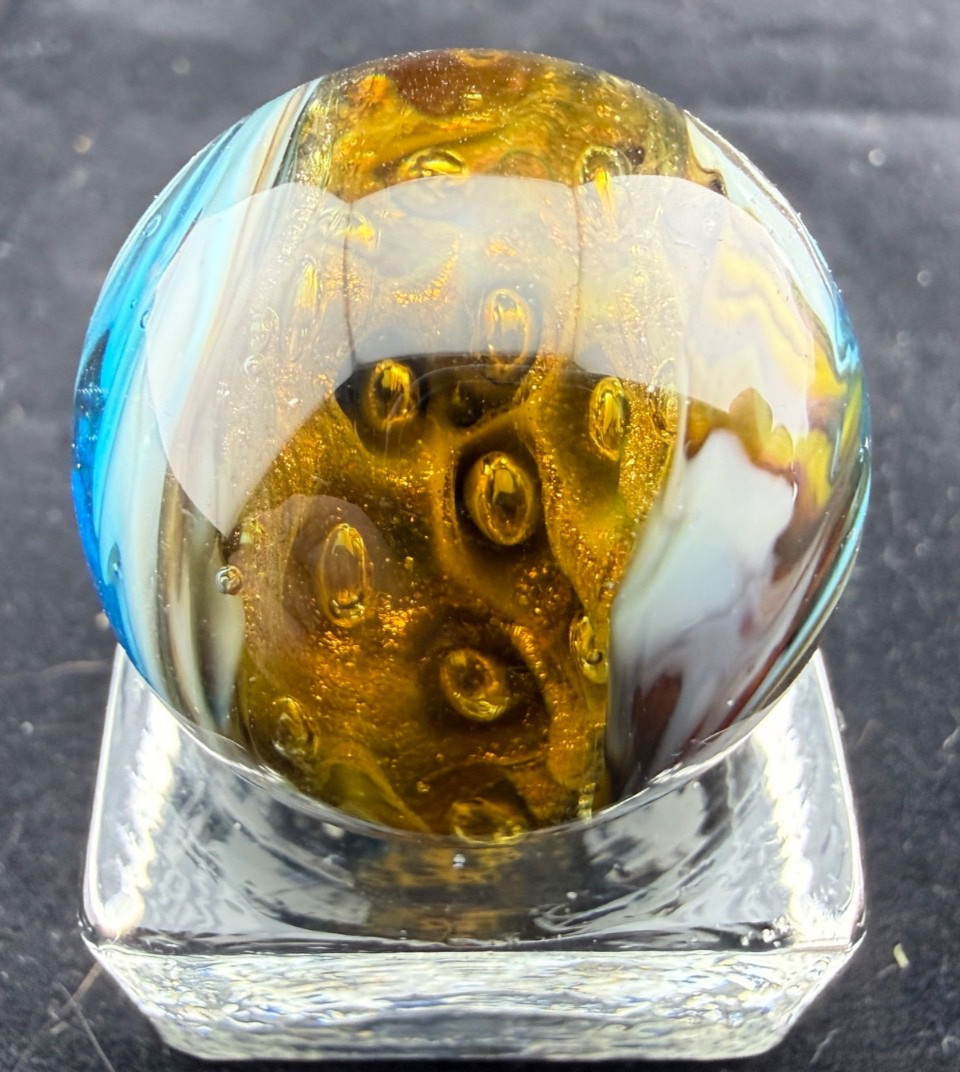 Steve Willis 2006 Handmade Lampwork Art Glass Marble 1.20″ Near Mint