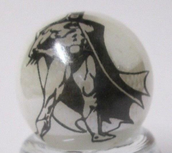 Batman Standing 1″ Glass Logo Marble
