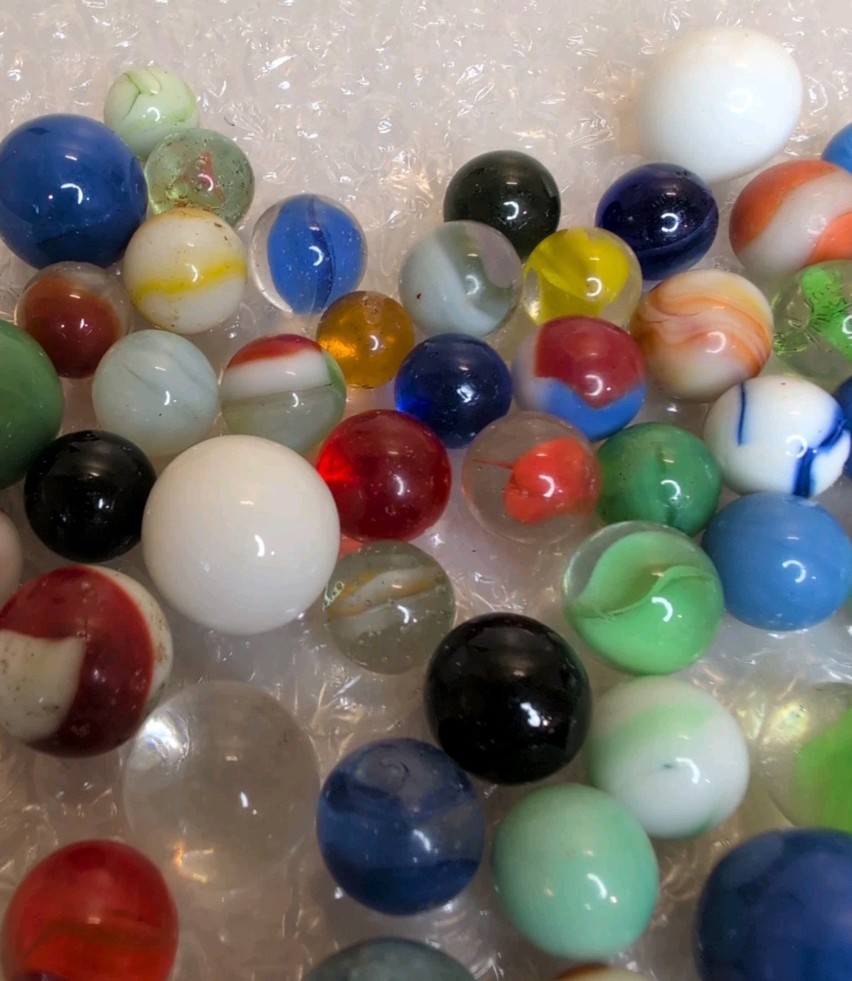 Vintage Antique Marble Lot Of 140+ Pre 1970’s Peltier Akro Agate +