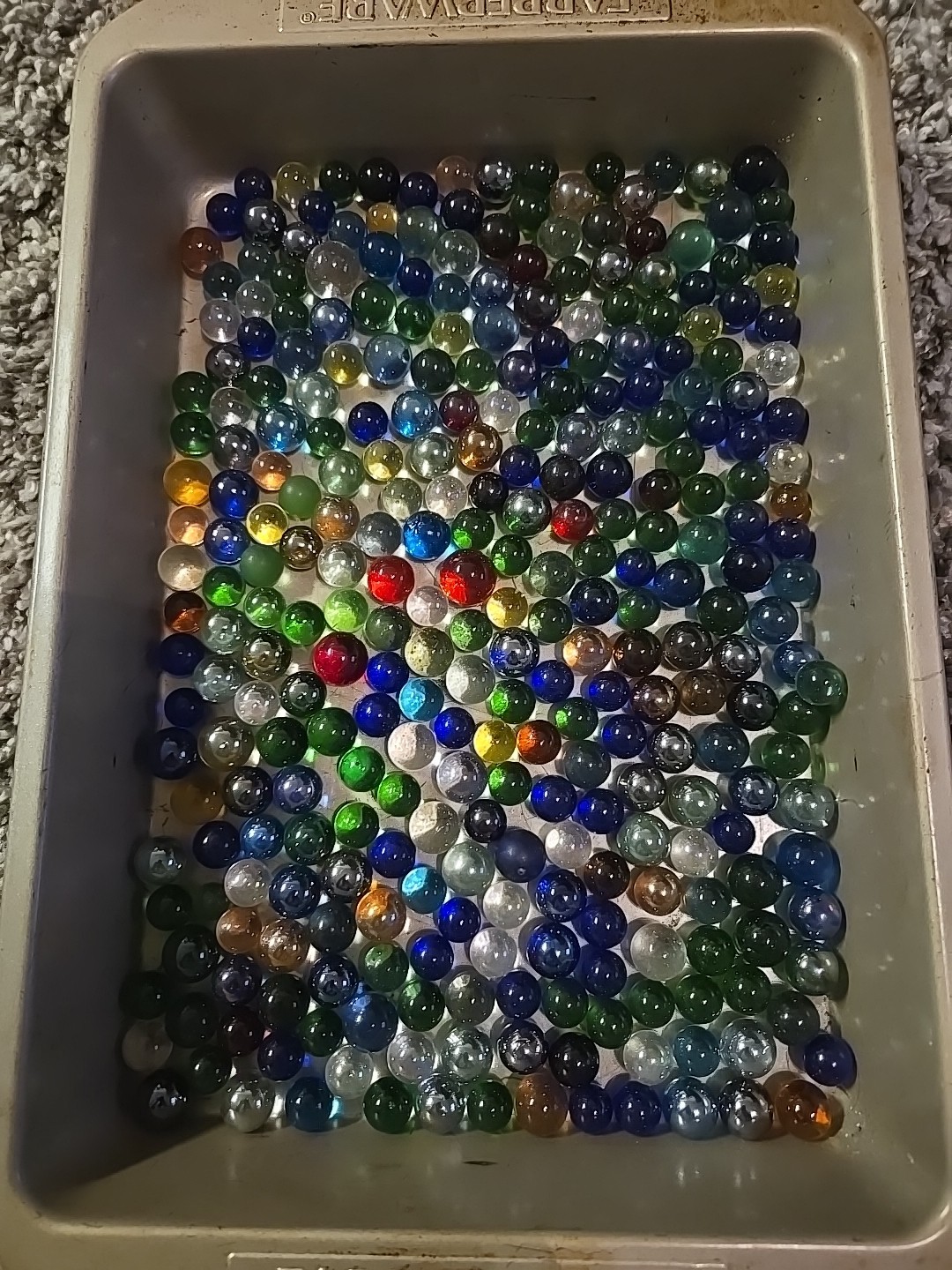 2 Ibs 13 Oz Assorted Vintage Glass Marbles – Lot #52