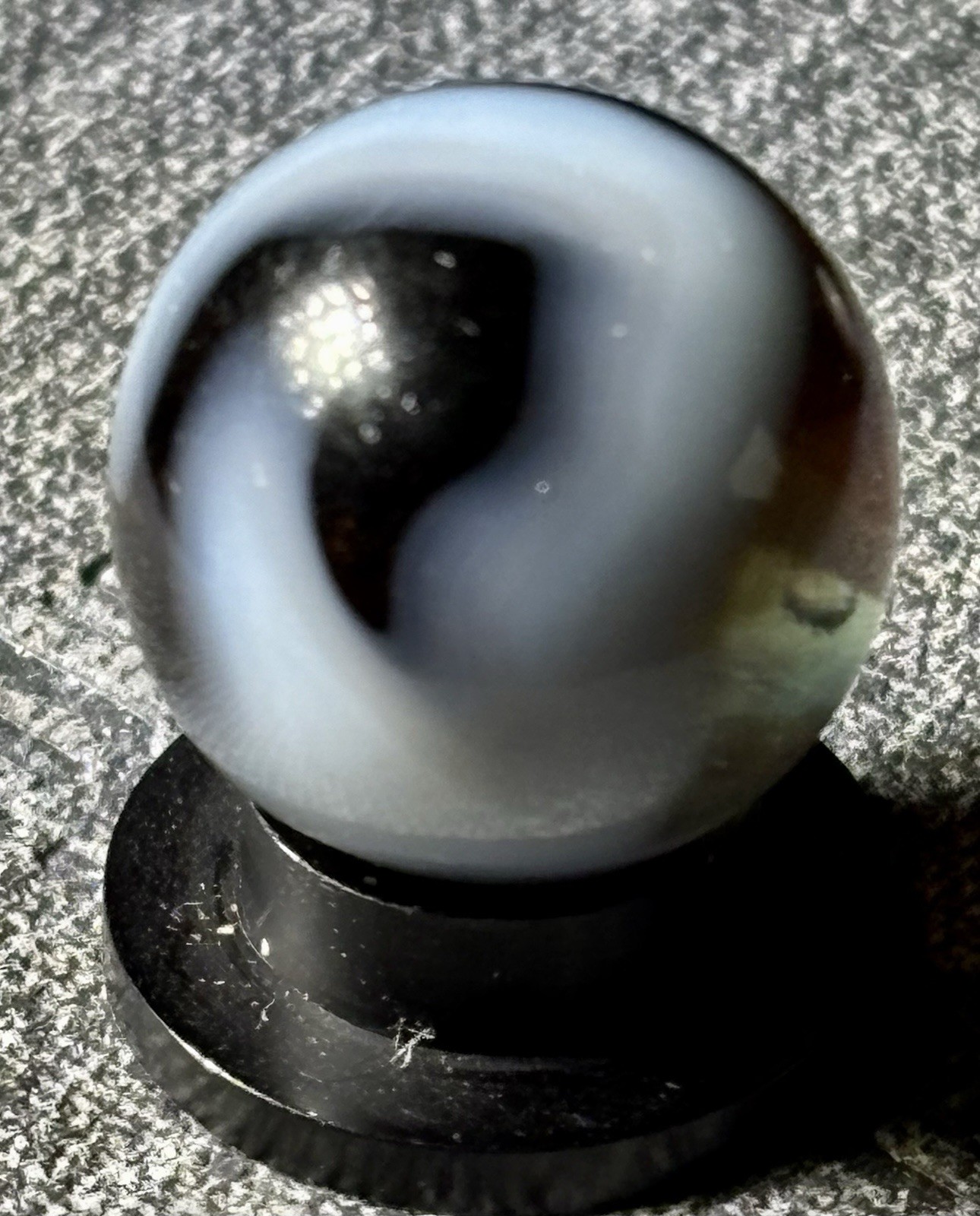 VTG Jackson Snake Swirl Marble .60” Tiny Flea Bites See Pics HTF