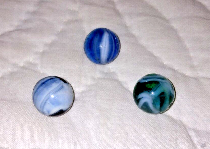 VINTAGE MARBLES ALOX ? CHRISTENSEN PELTIER PONTILS & TRANSITIONALS 5/8″? 30s 40s