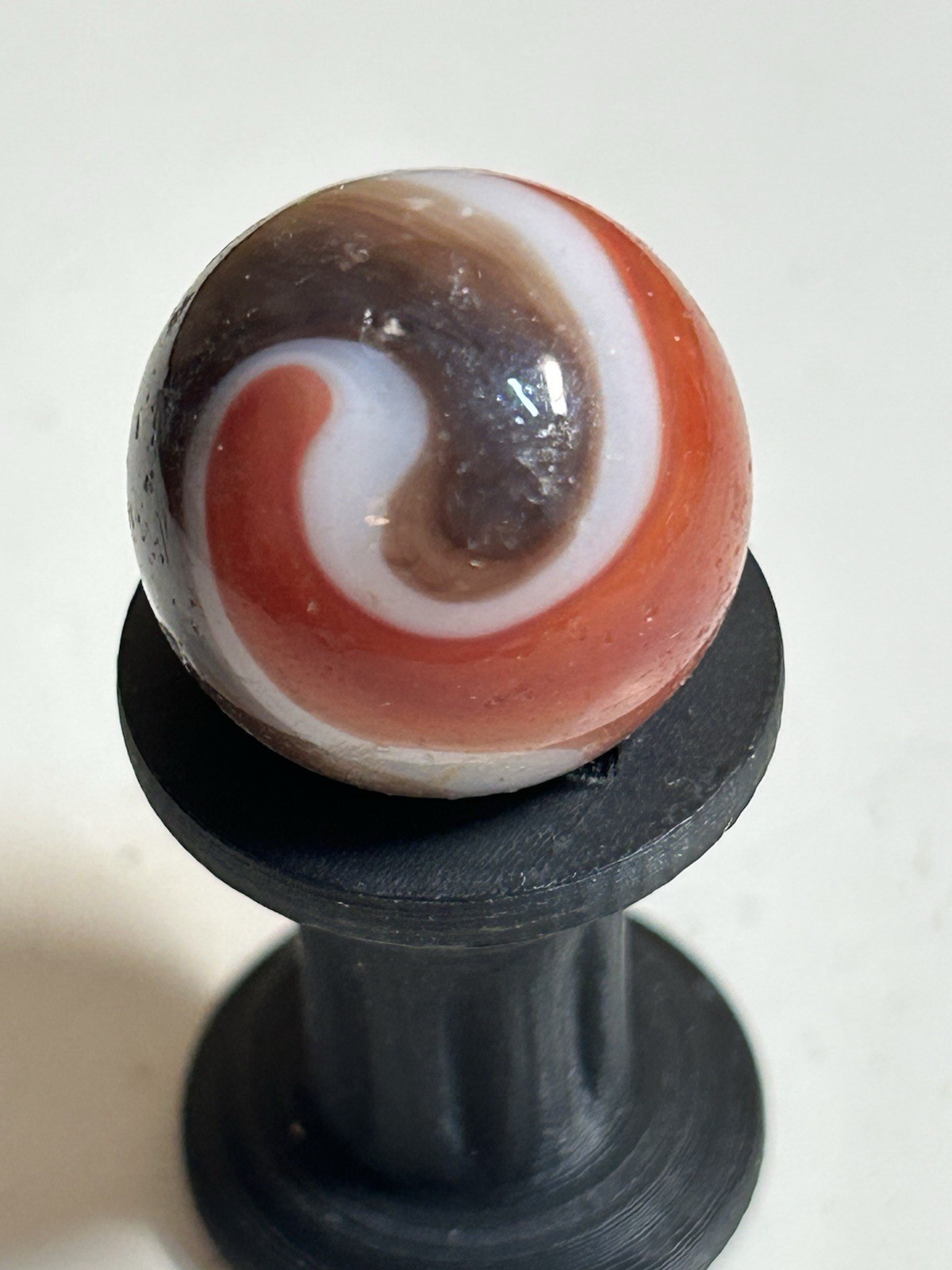 Vintage Vitro Twisted All Red .86 Inch Shooter Marble