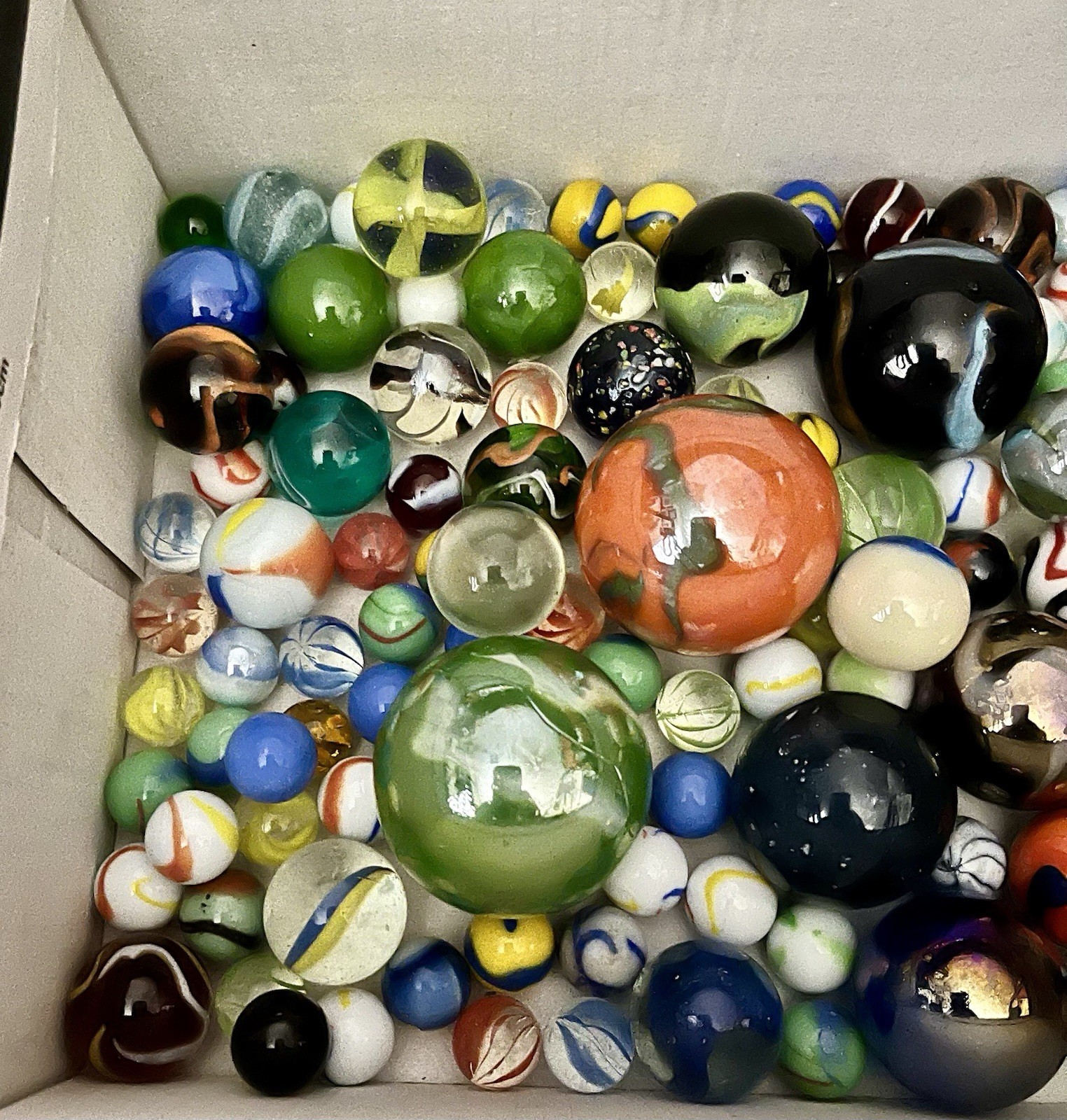 Vintage Marble Lot Just Under Four Pounds Fast Shipping