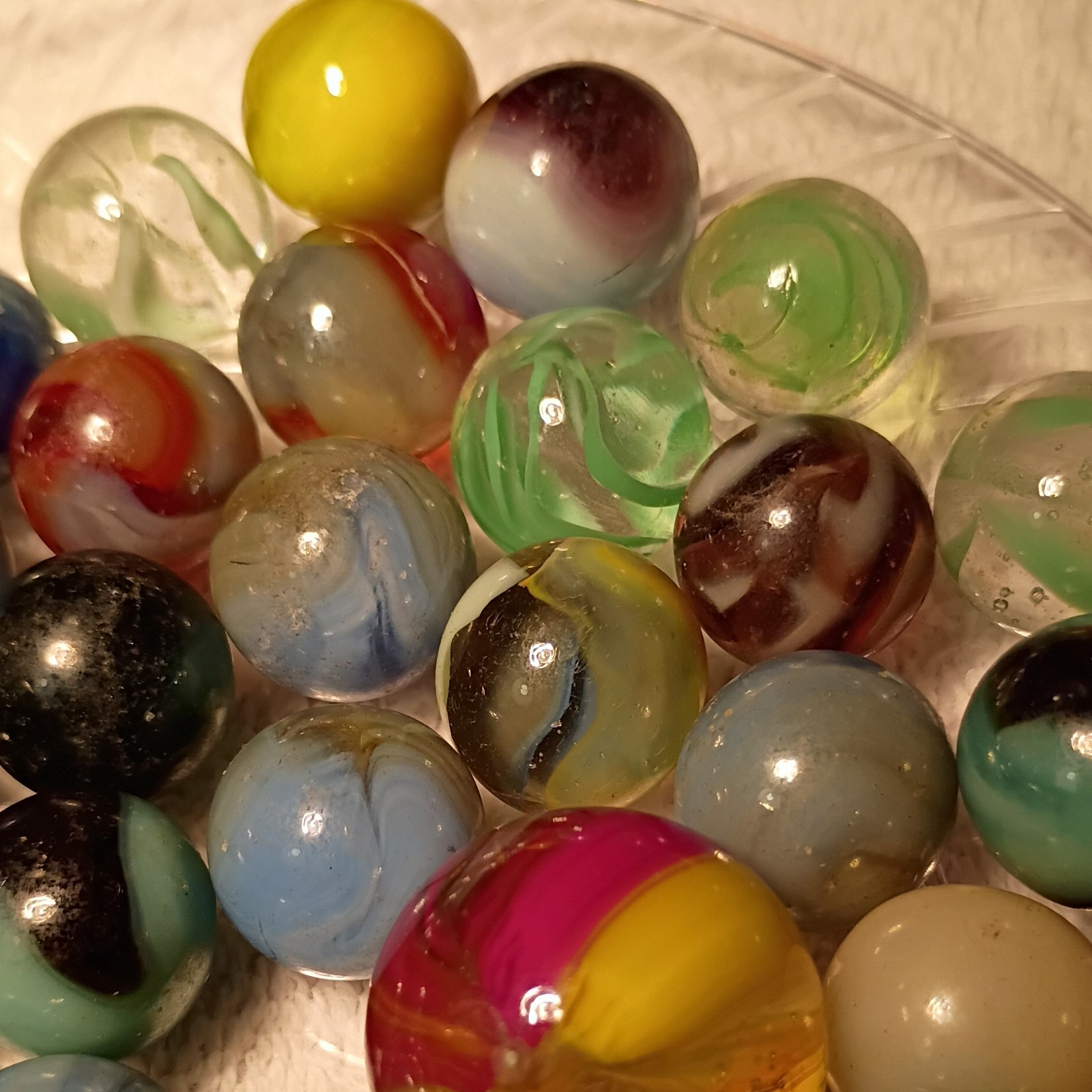 Handmade,Germain, machine,Akro, Vitro Vintage Lot of 50+ MARBLES!! rare! L🤪🤪K!