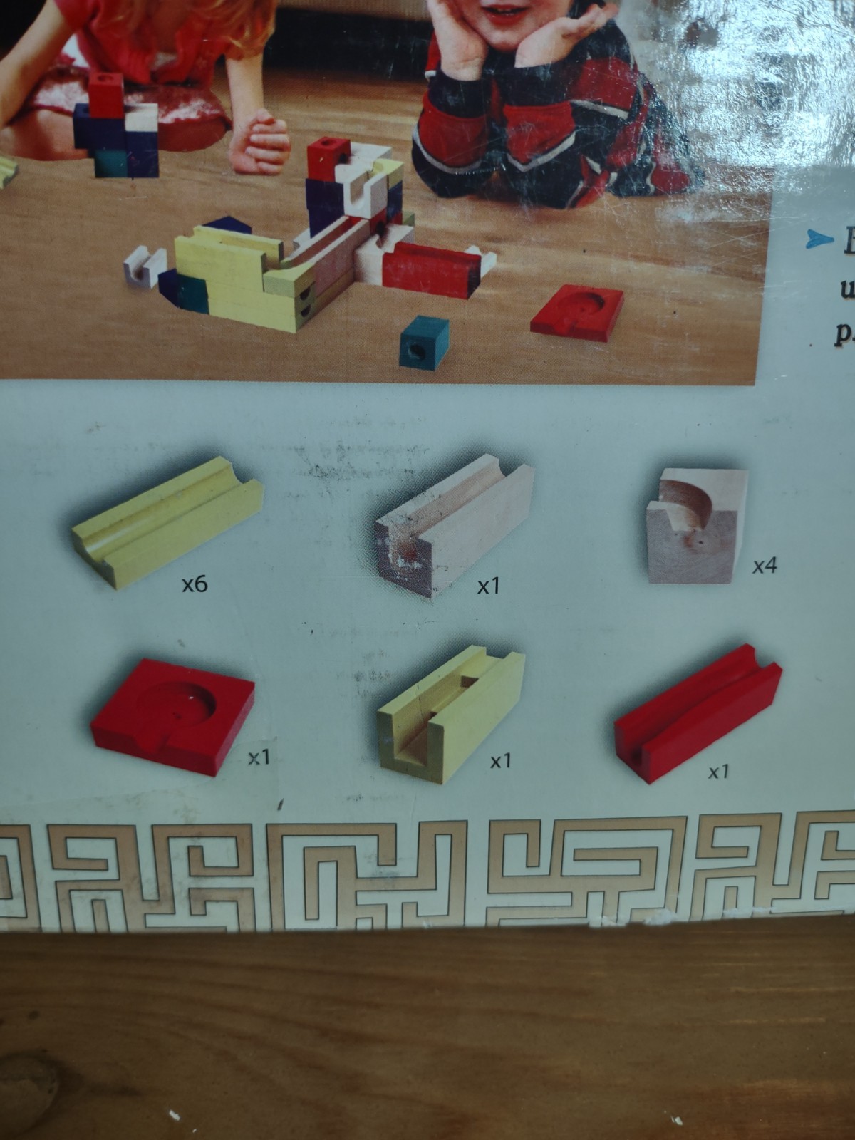 Wooden Marble Maze Various Shapes And Sizes Children Play Set Marbles