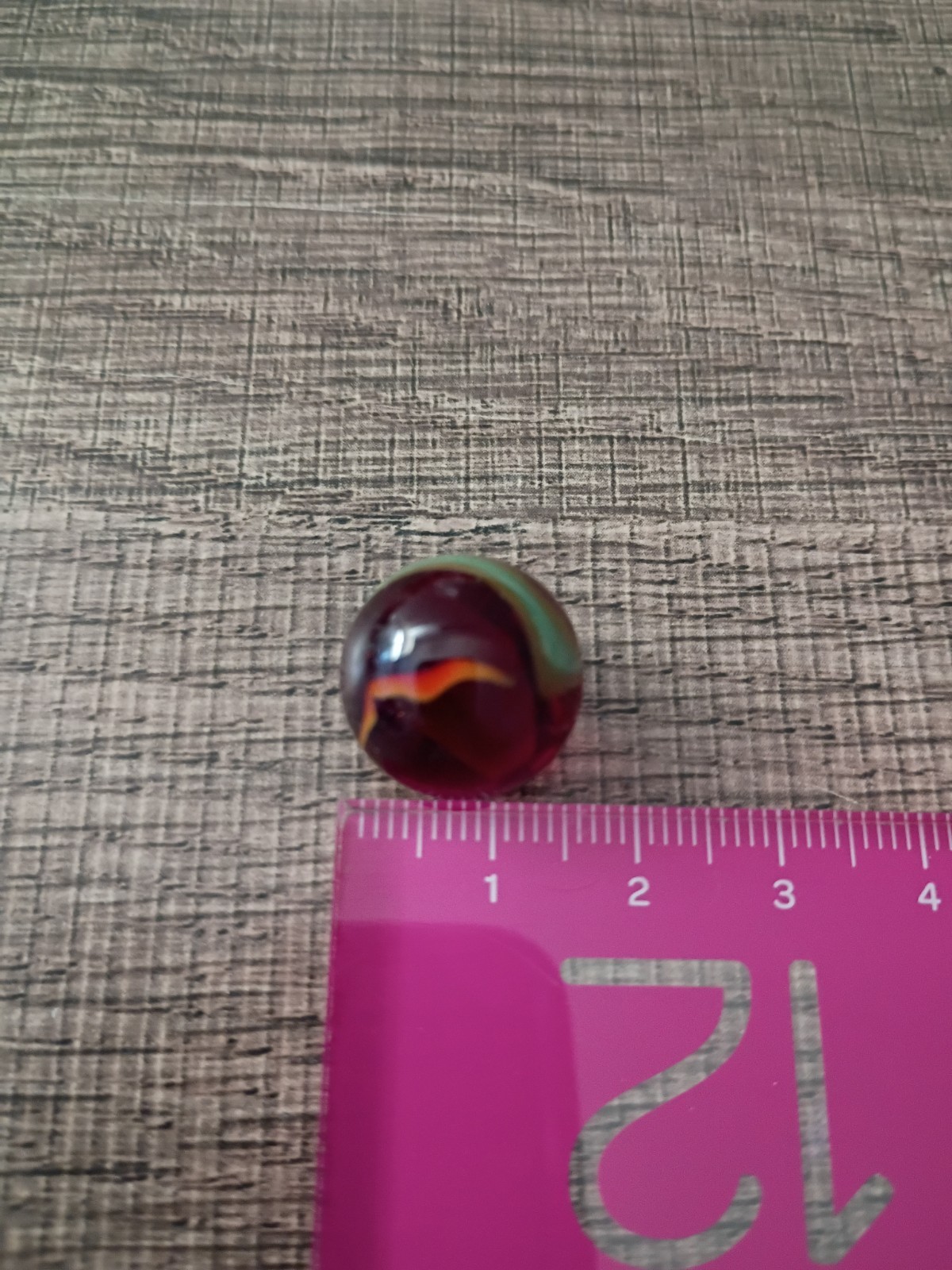 Lot Of Vintage Glass Marbles Various Sizes 1.2lbs Swirl Iridescent 14mm 30mm