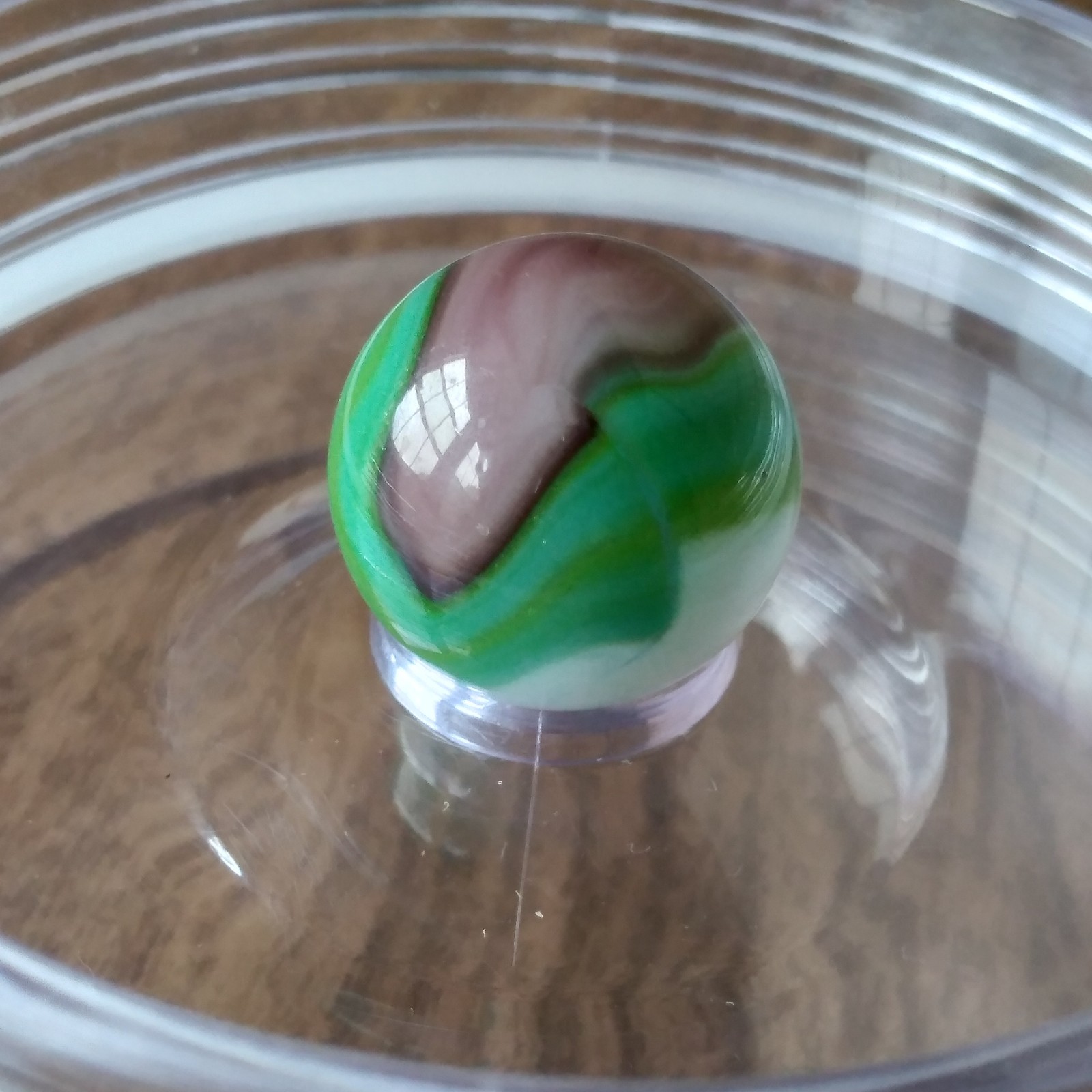 .61 Vitro Agate Tiger Eye Conqueror Wedding Cake White, Green Aventurine Marble