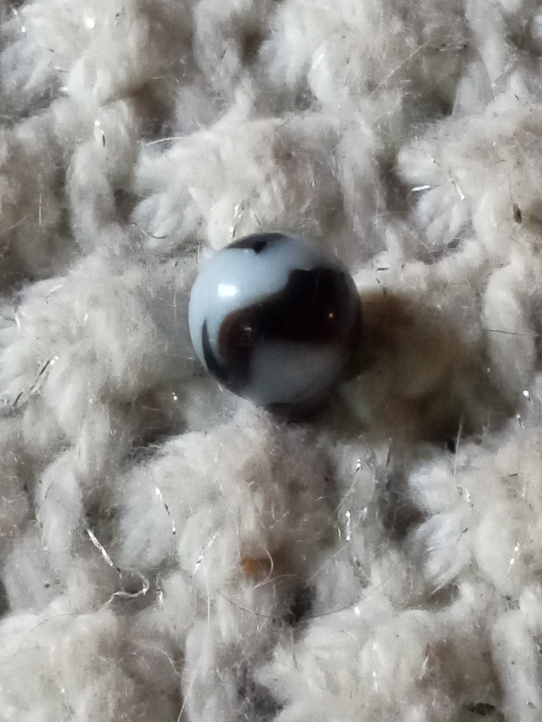 Vintage Swirl Glass Marble (Alien)