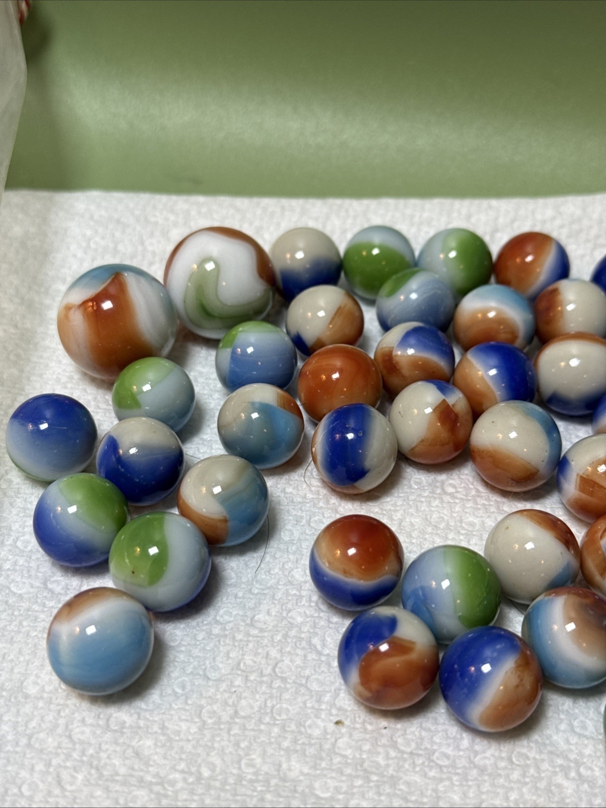 Vintage 1960’s Vitro Poly Drawstring Bag “The Pride Of Young Americans” marbles