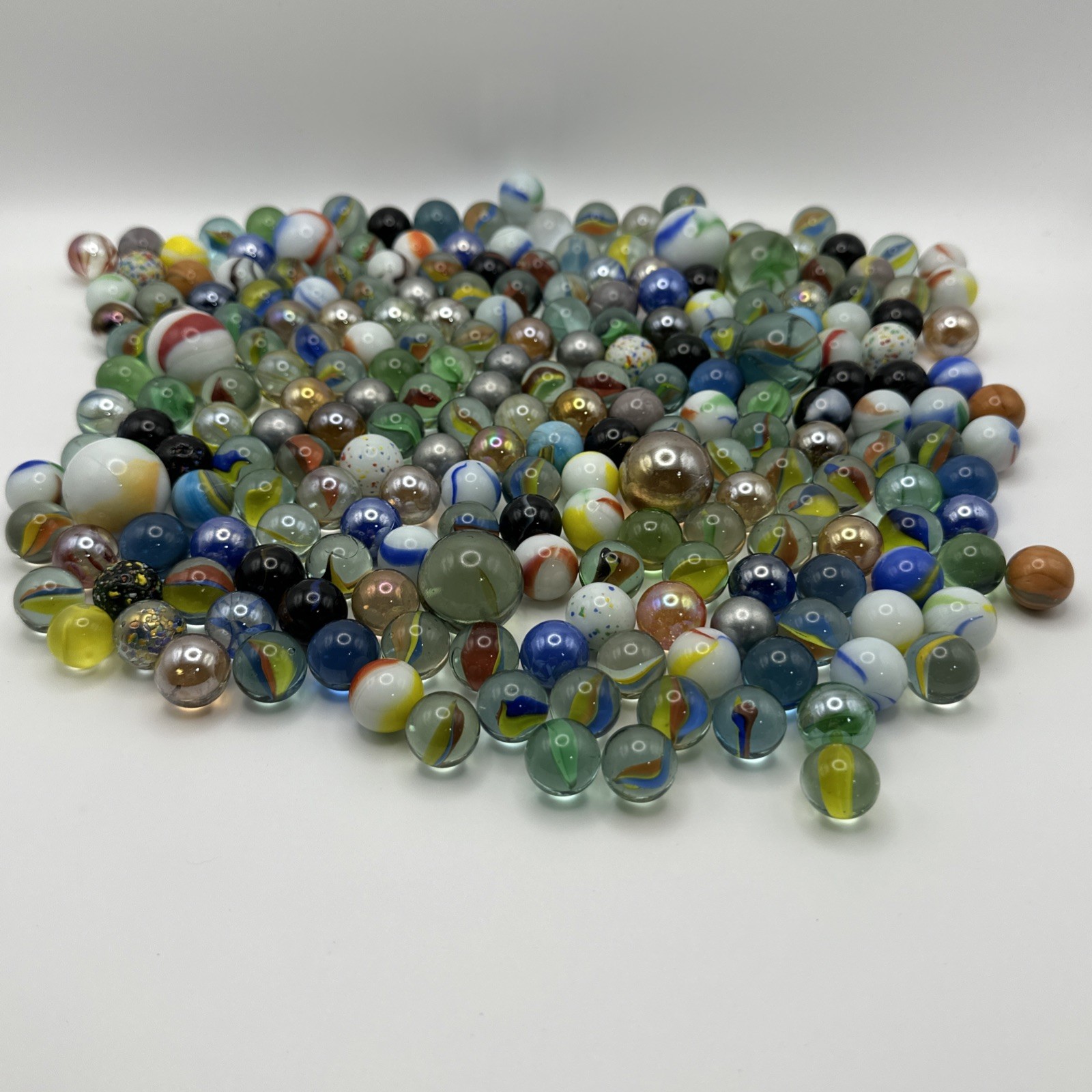 vintage marbles lot RARE COLORFUL ANTIQUE 2 Lb 15 Oz