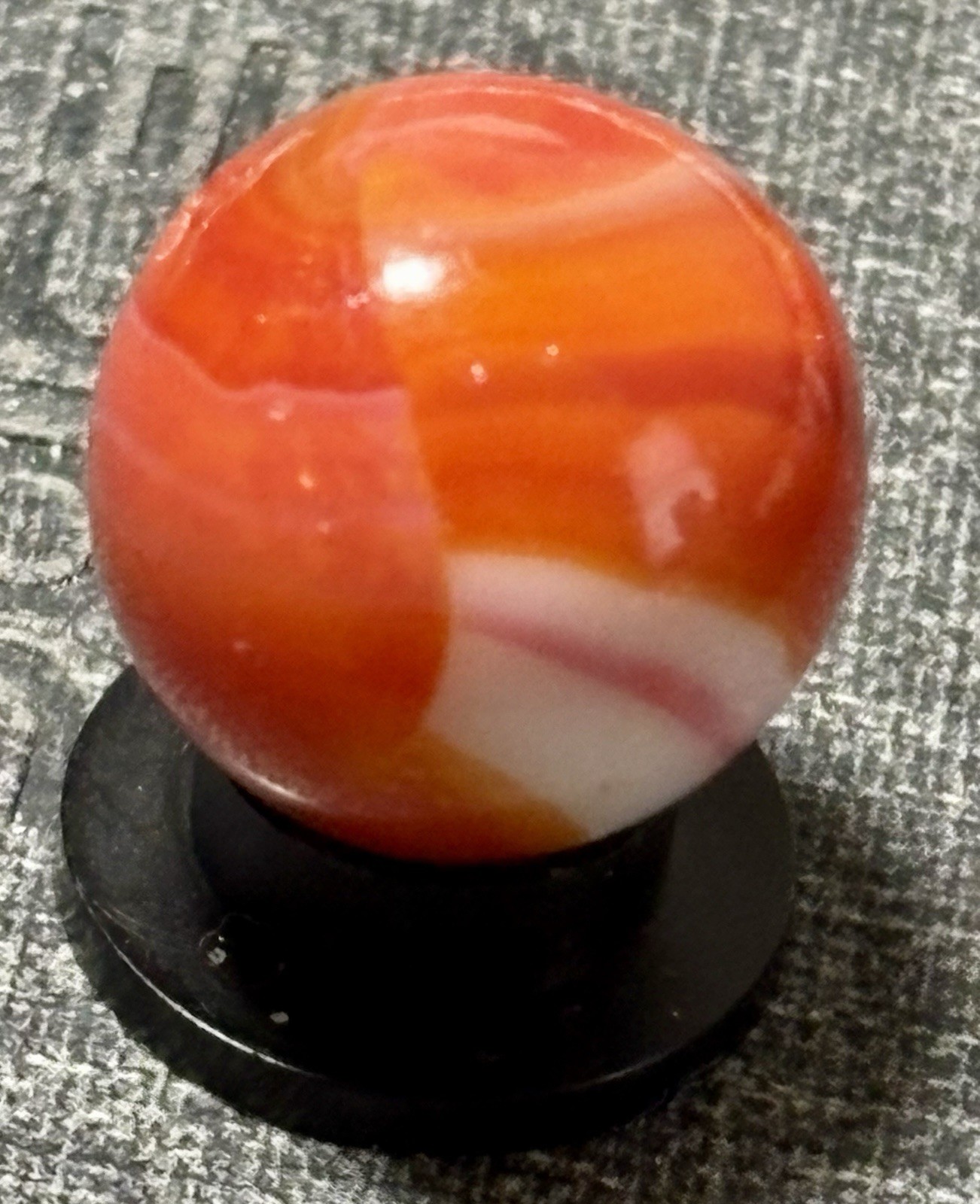VTG Marble King Rainbow Marble .62” Tiny Flea Bites See Pics