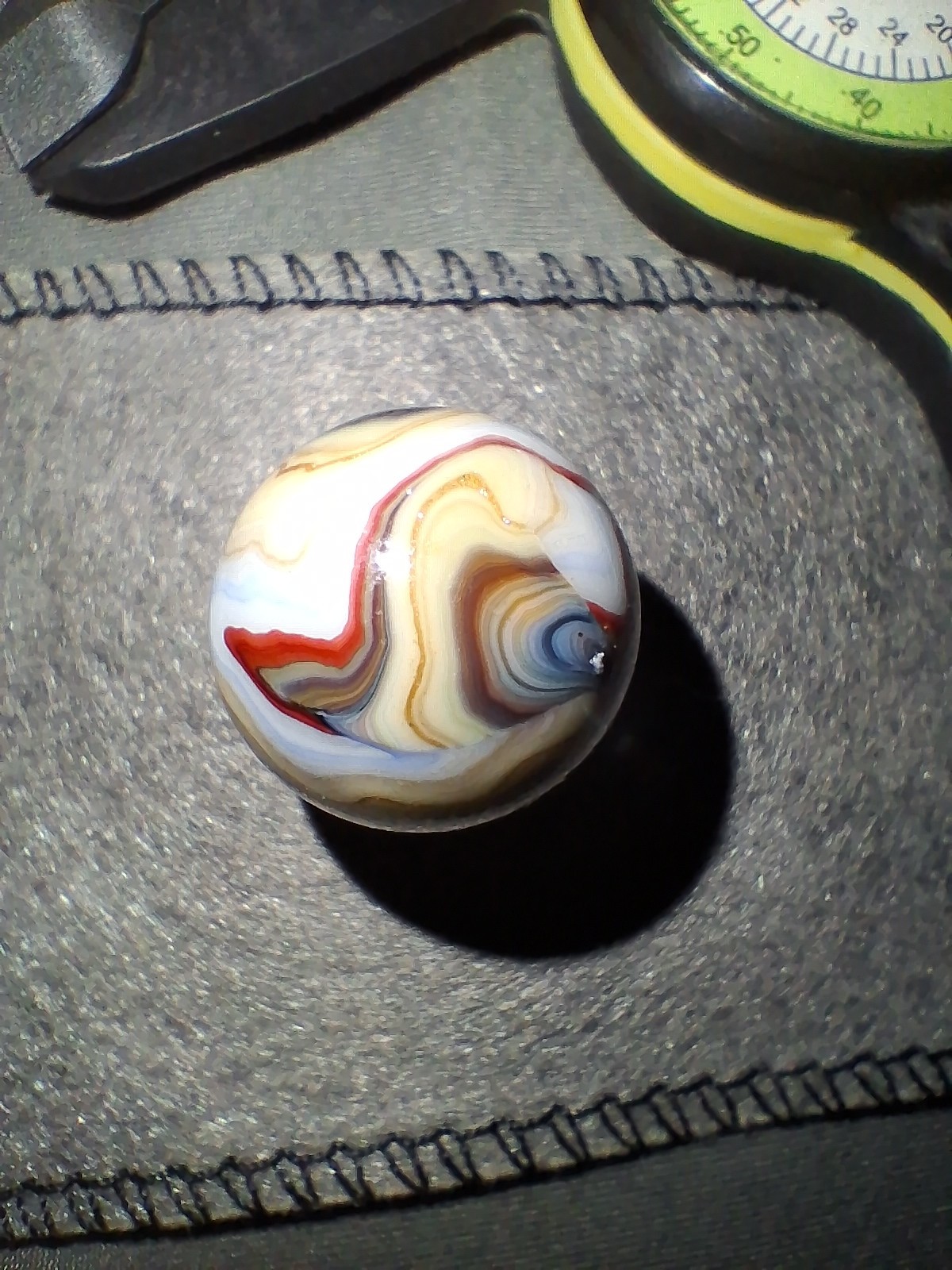 LARGE .82″ JABO “JOKER 1” Gold Rush 2008 MARBLE Mint Asmade