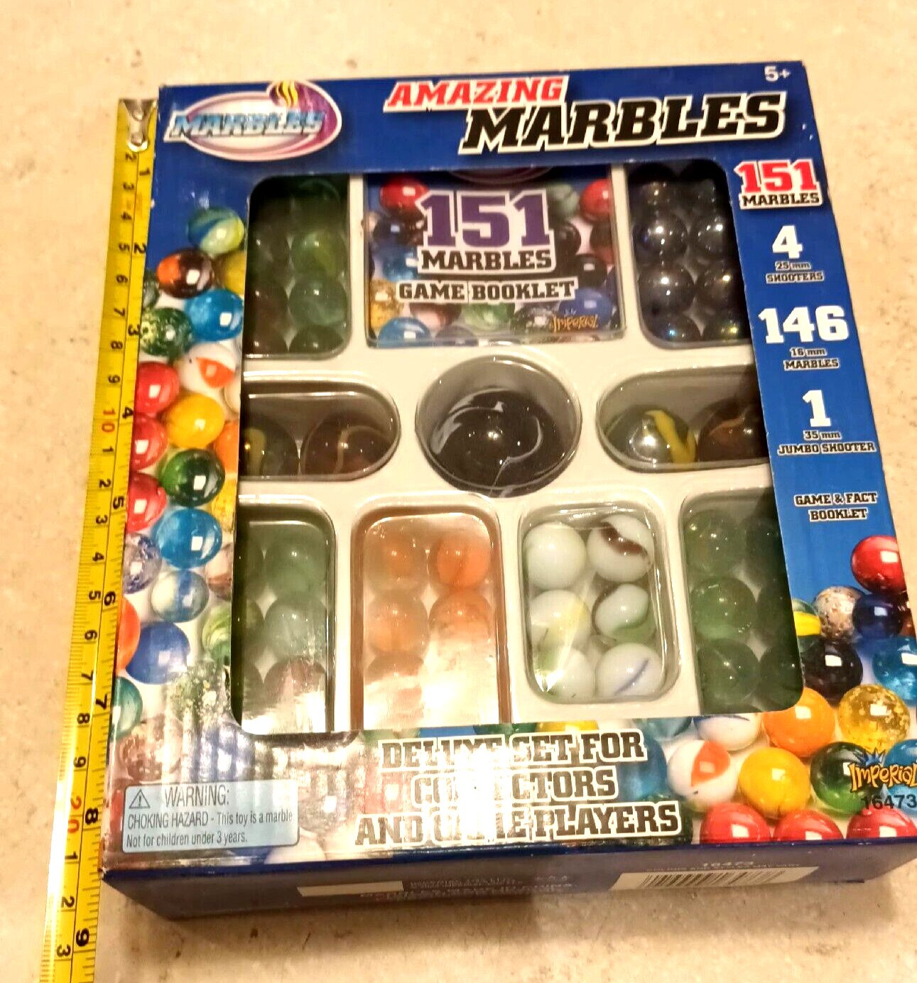 151 Amazing Marbles Deluxe Set For Collectors And Game Players. New in box.
