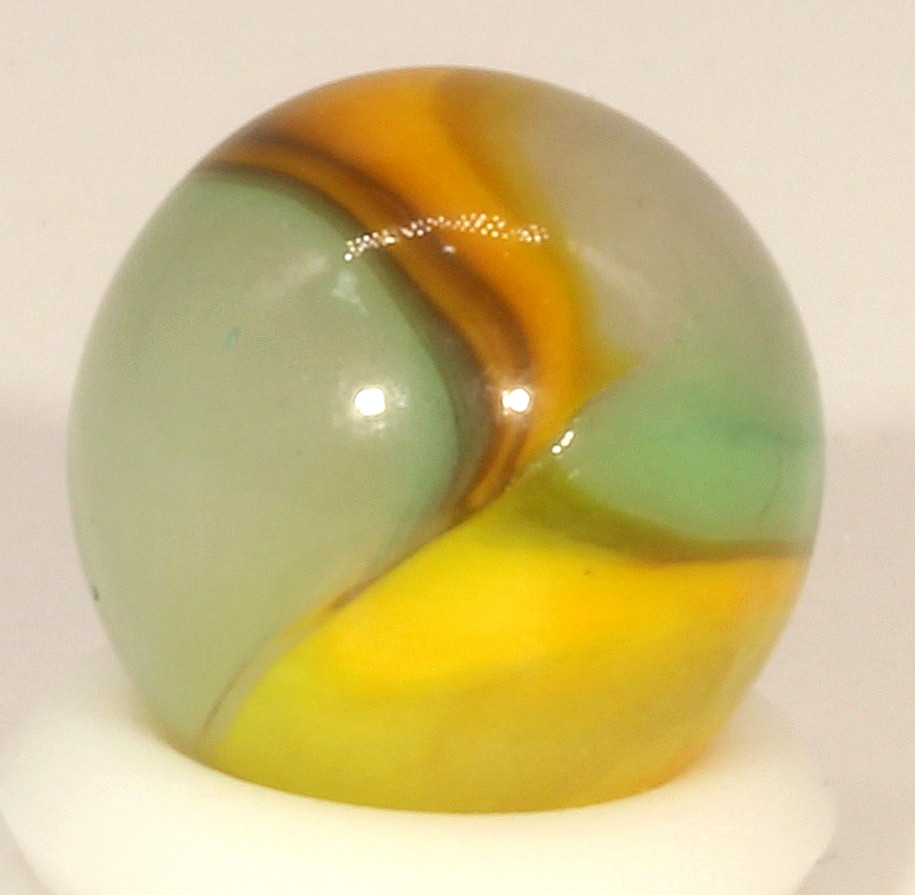 Peltier Mustard & Relish National Line Rainbo (NLR) Pee Wee Marble 7/16″ M-