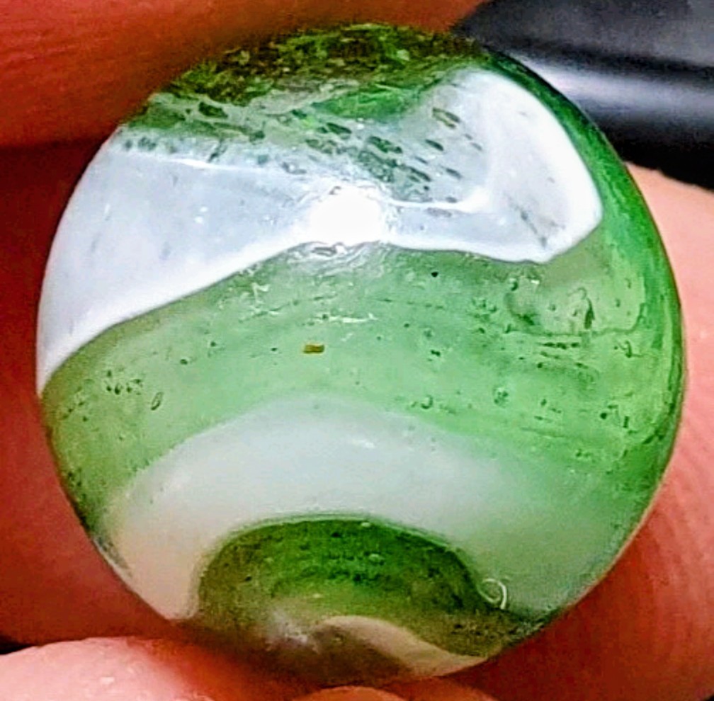 19/32″ Aventurine Yasuda Transitional Busy 1940s Vintage Marbles MINT