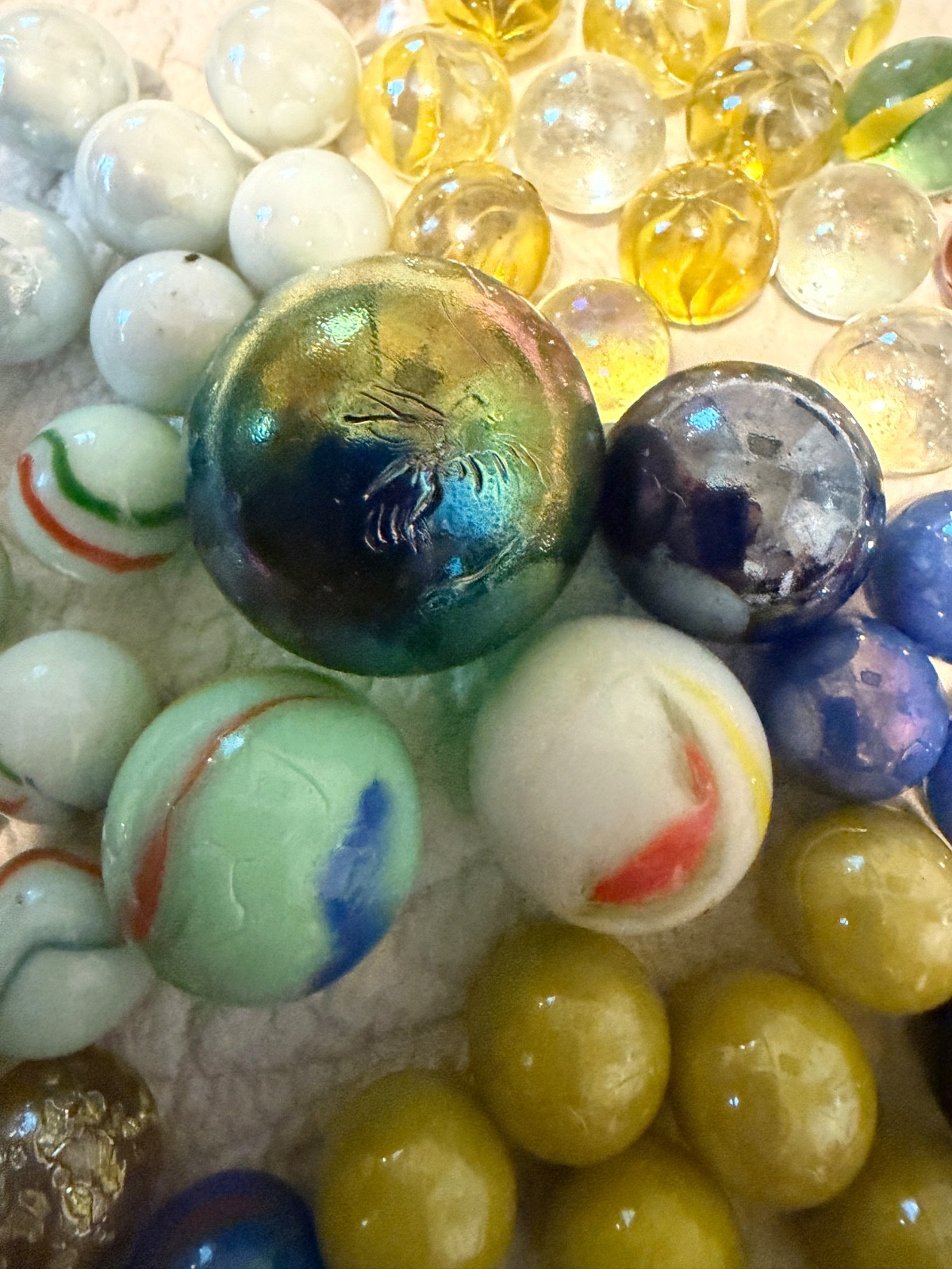 Vintage Marbles….1 Pound 9 Ounce Lot