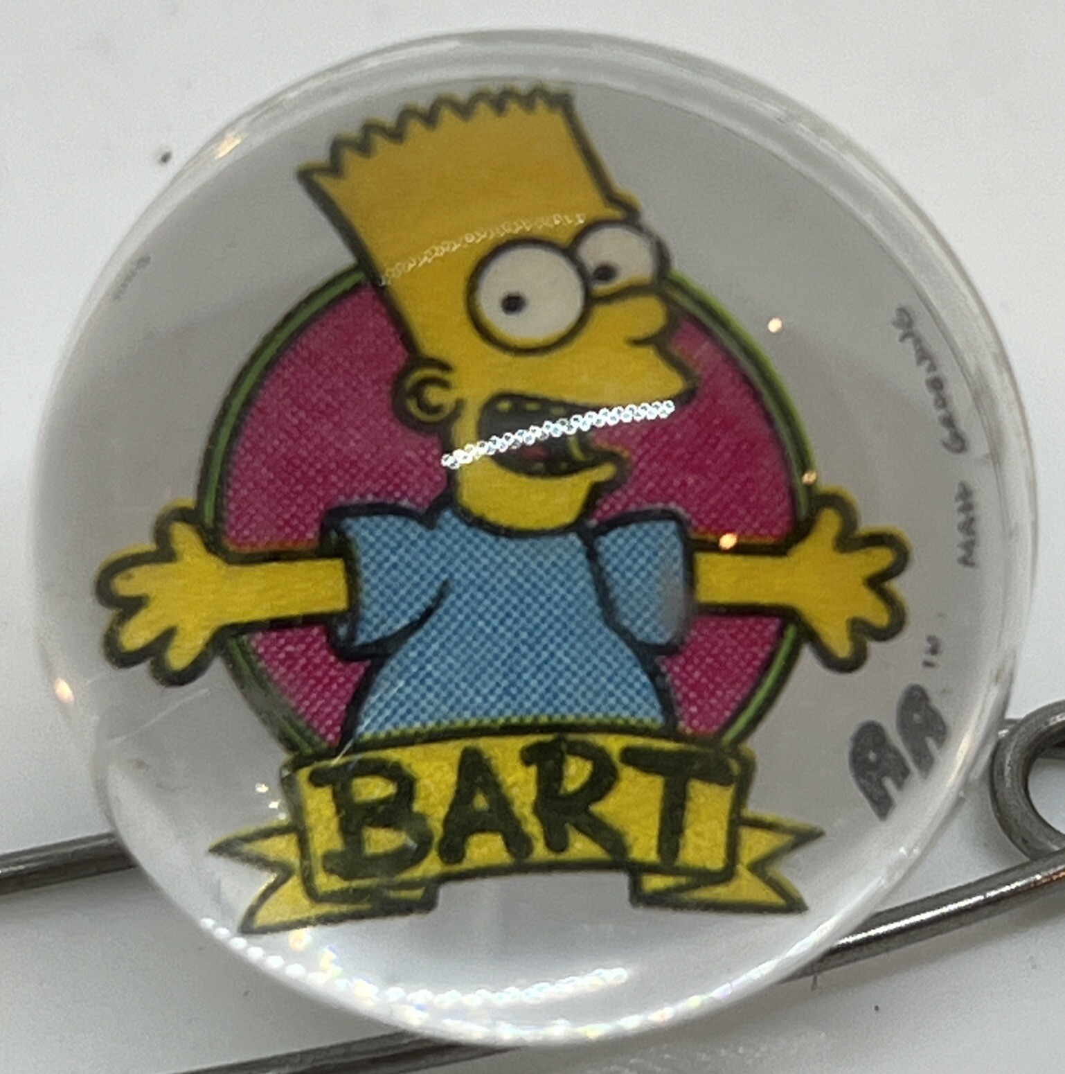 Pair of 1990 Spectra Star Rad Rollors Simpsons Collectable Marble BART HOMER
