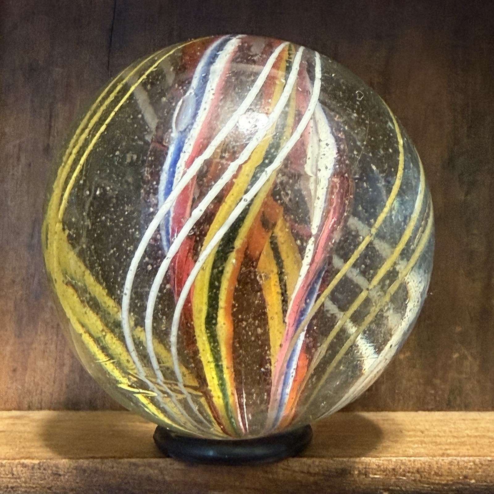 Very Large Antique Handmade Divided Core Marble 1-3/4” Near Mint | 282