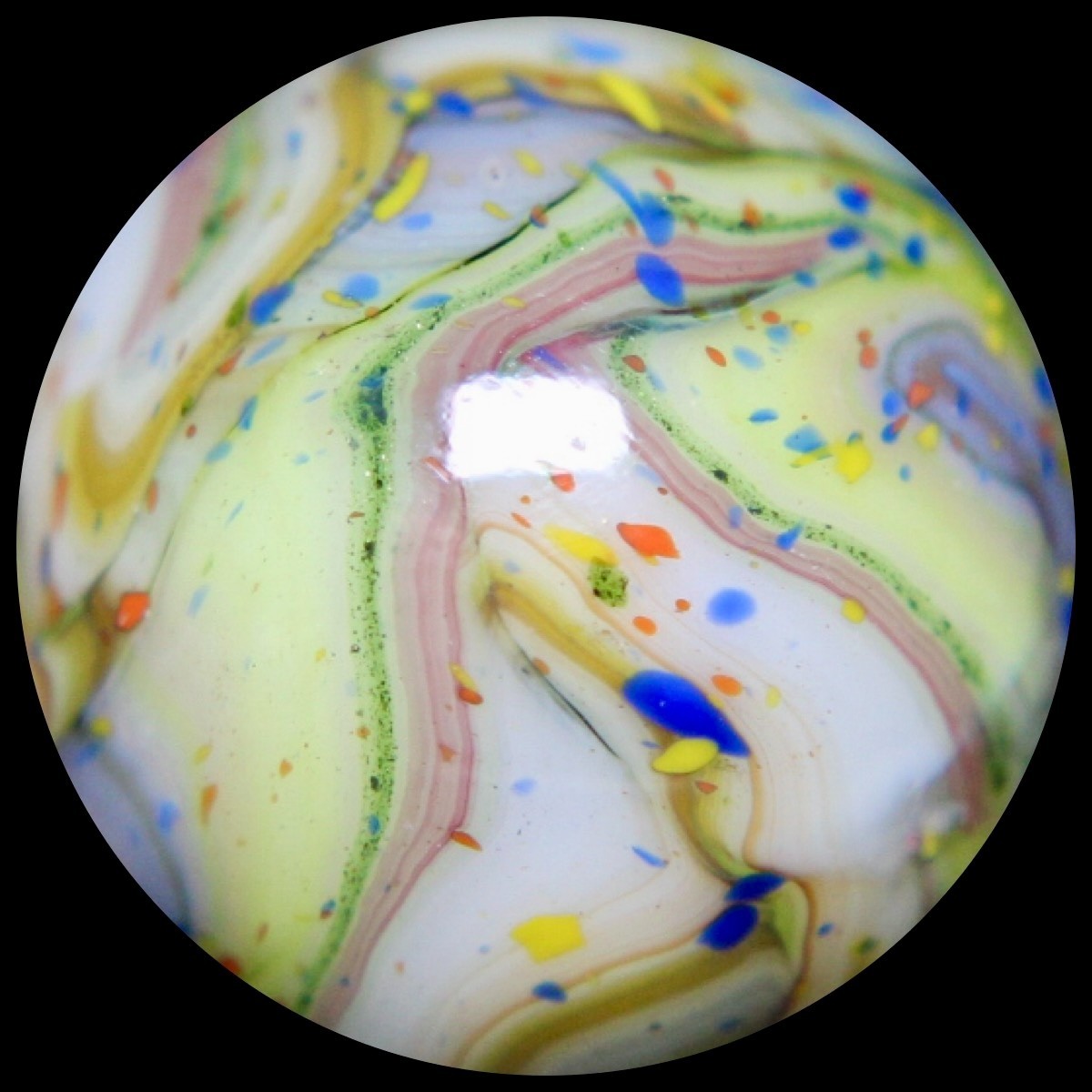 JABO Joker 3 Marble Collector Series: Confetti Explosion Guinea 0.747″
