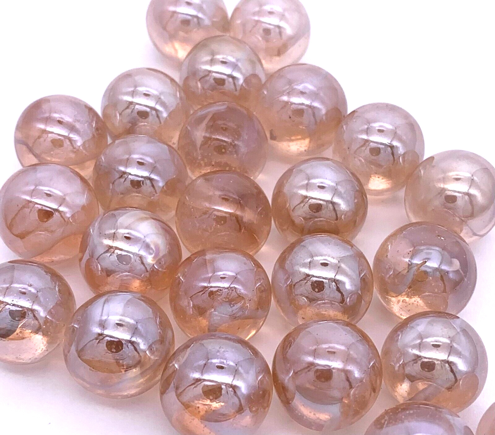 New for 2023! Bulk 16mm Pinky Glass Marble Players 5/8″ Pack of 50 Vacor HOM