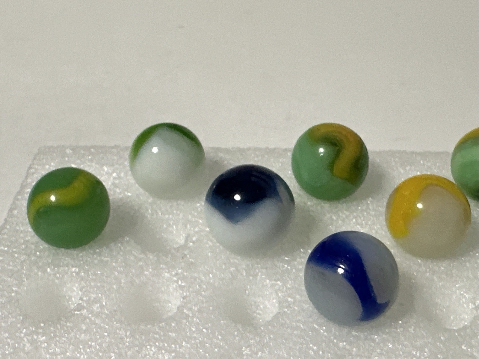 404 Lot Of 12 Peltier Peerless Patch Marbles!