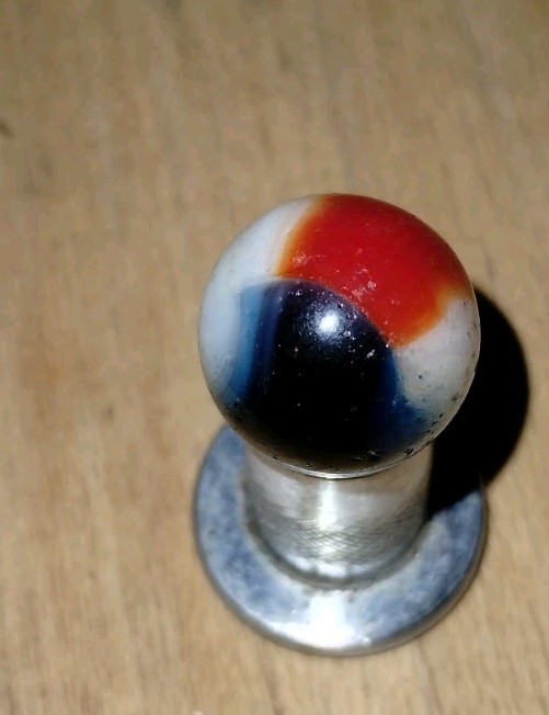 Pre WWII Rare Saturated Color Bright UV Liberty Marble