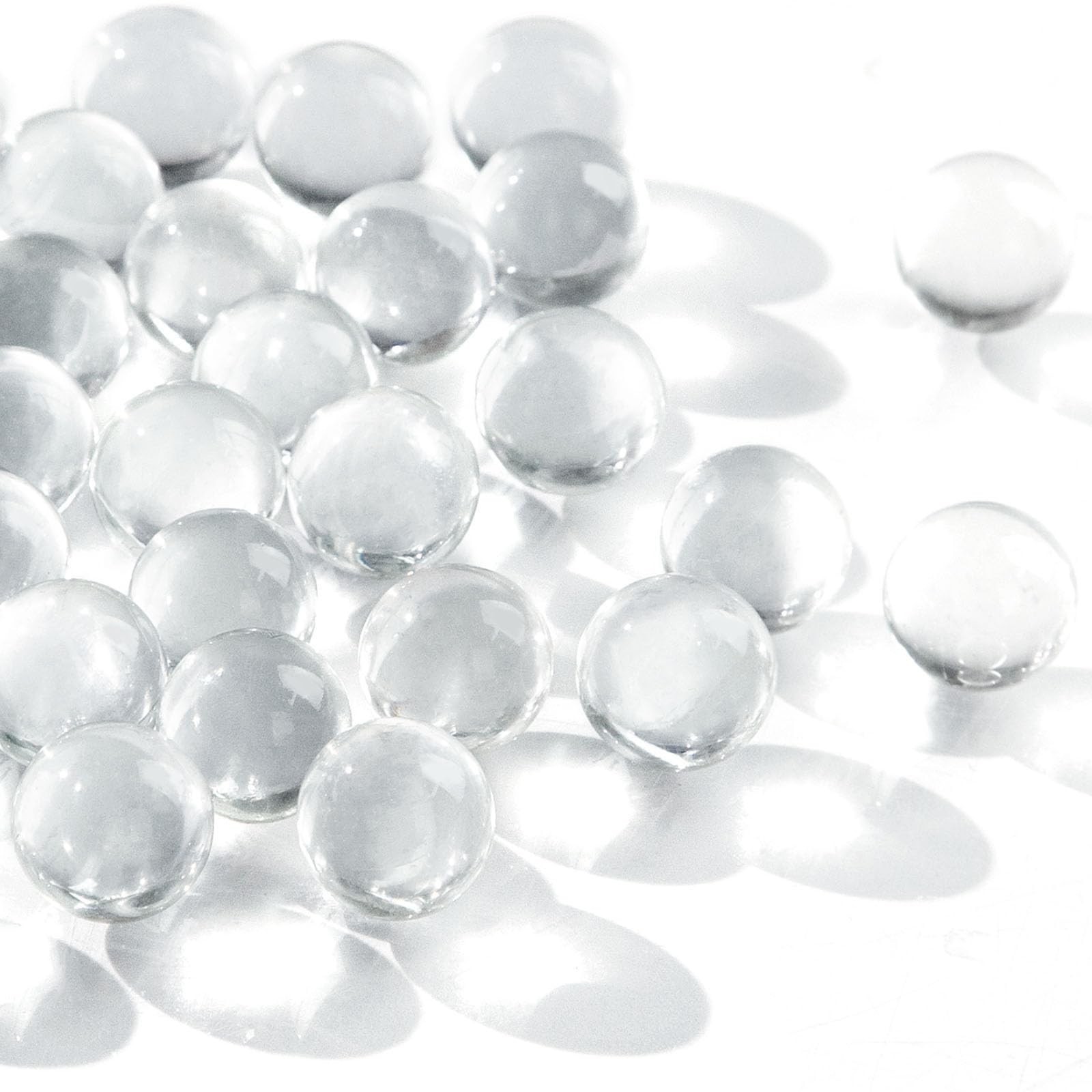 5LB Clear Glass Marbles 0.63″ – Bulk Decorative Vase Fillers for Home Decor