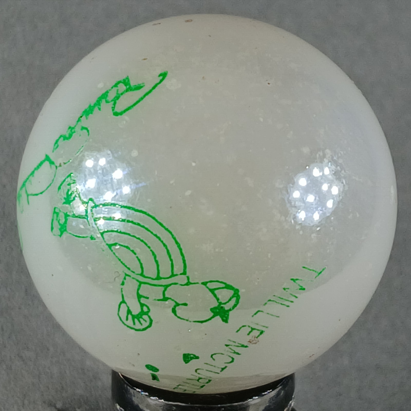 Twillie McTurtle Logo Marble .95 Inches Near-Mint Condition Combined Shipping