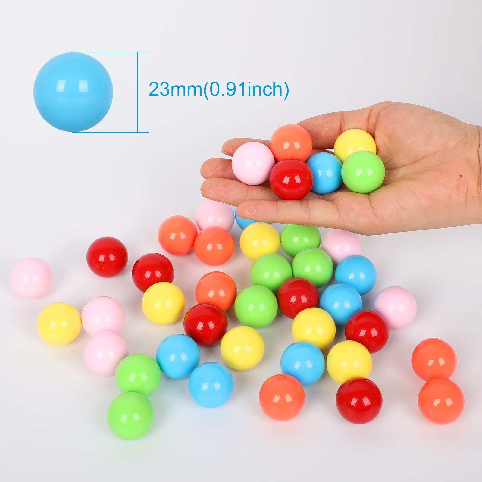 Game Balls,0.91Inch(23mm) Acrylic Marbles Balls for Chinese Checkers,Aggravat…