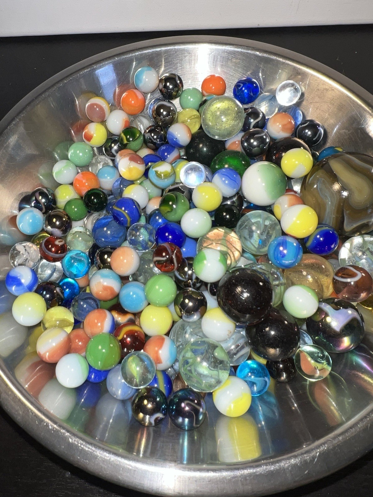Vintage Lot Of 315 Marbles Different Makers Akro Peltier 4lbs