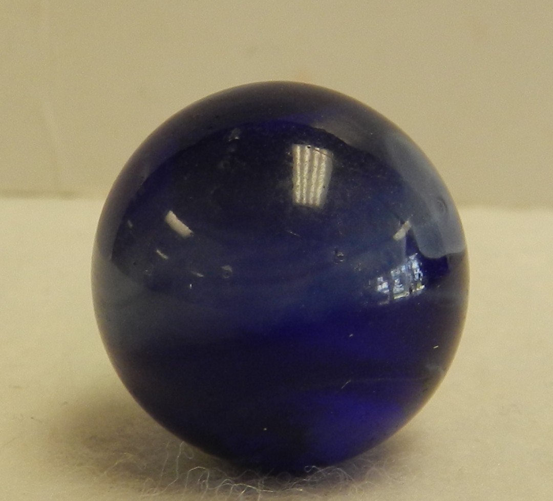 #21098m Vintage M.F. Christensen Number 9 Slag Marble .85 Inches NM