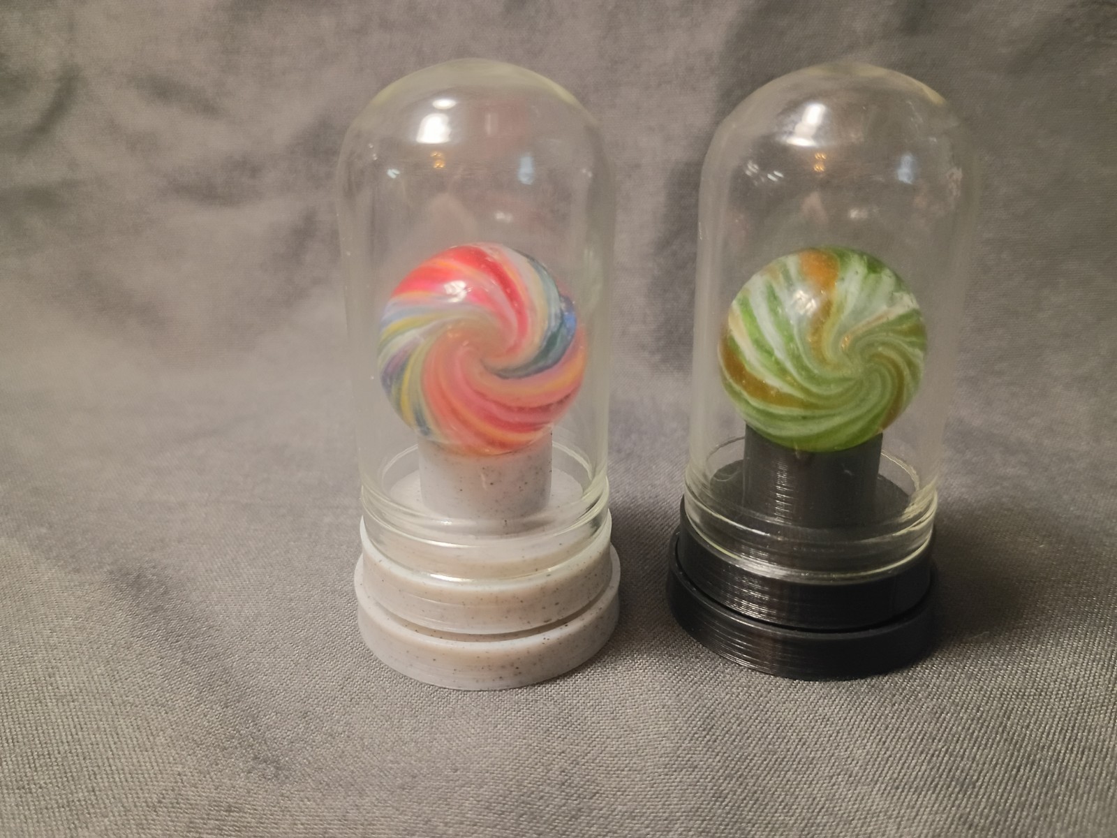 Twist-On light-up Marble Display Stand! For German, Akro Or Peltier Marbles!