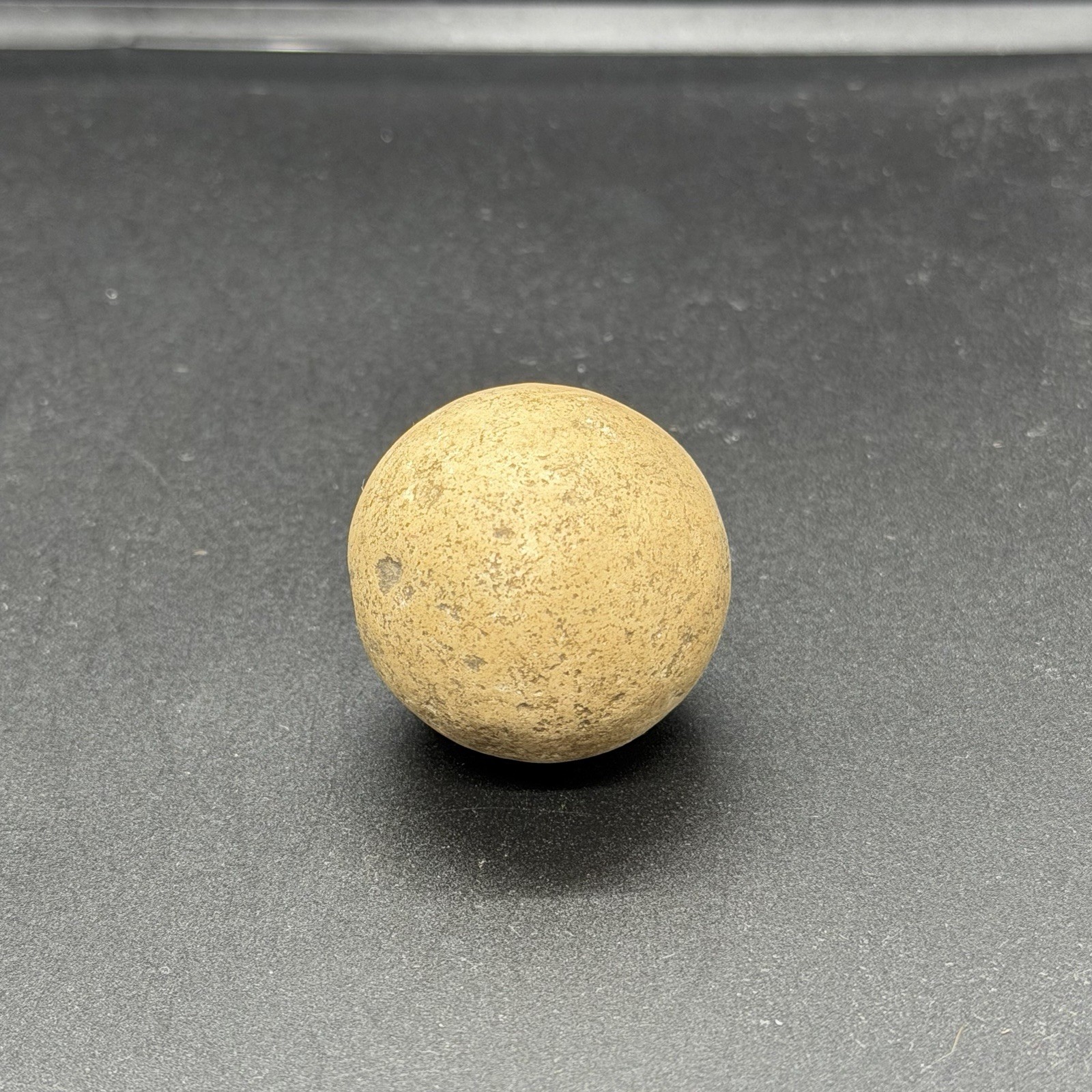 Rustic Clay Boulder Marble 1.25” Vintage Stone Shooter 1.6 oz Collectible