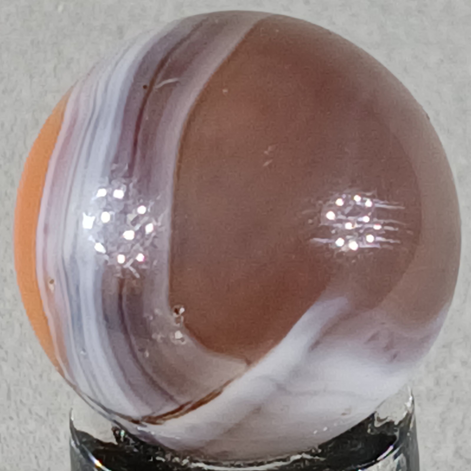 Vintage Vitro Exotic Conqueror Marble .63 Inches Near-Mint Condition