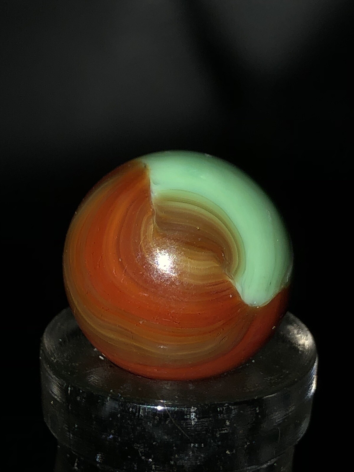Akro agate marble robin egg vhtf 4 color mix “2 FREE old marbles included”