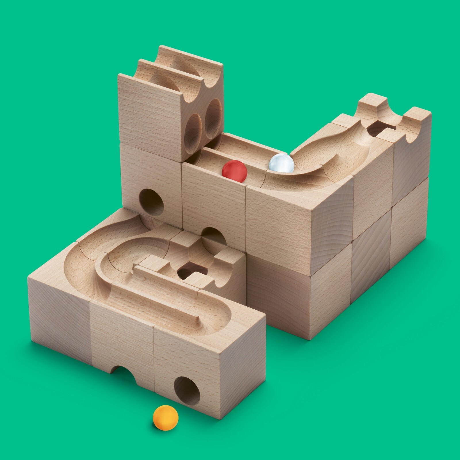 CUBORO DUO Extra Set toy marbles run system building game parallel double Swiss