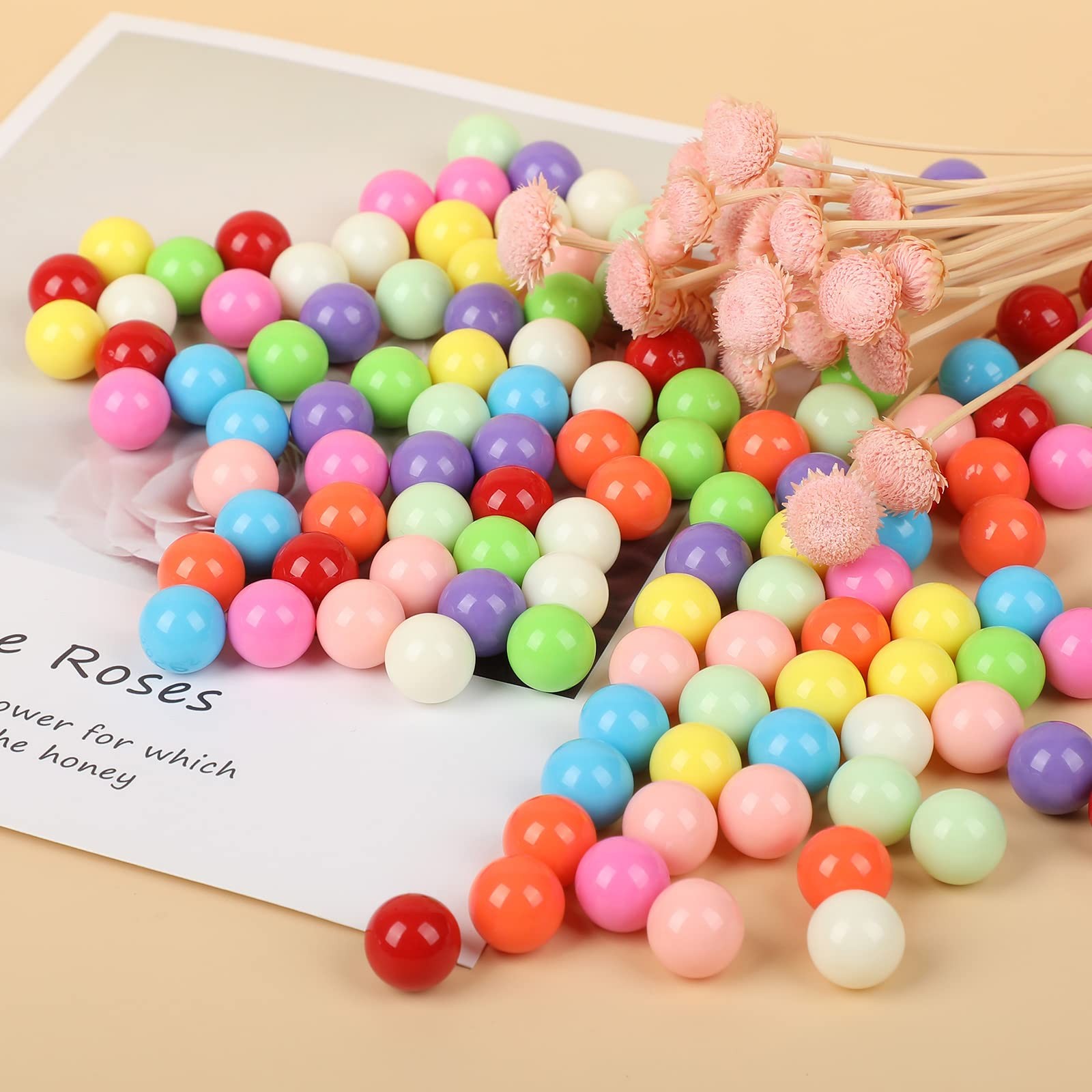 0.47 inch12mm Game Replacement Marbles Balls,120pcs Solid Color Acrylic Balls…