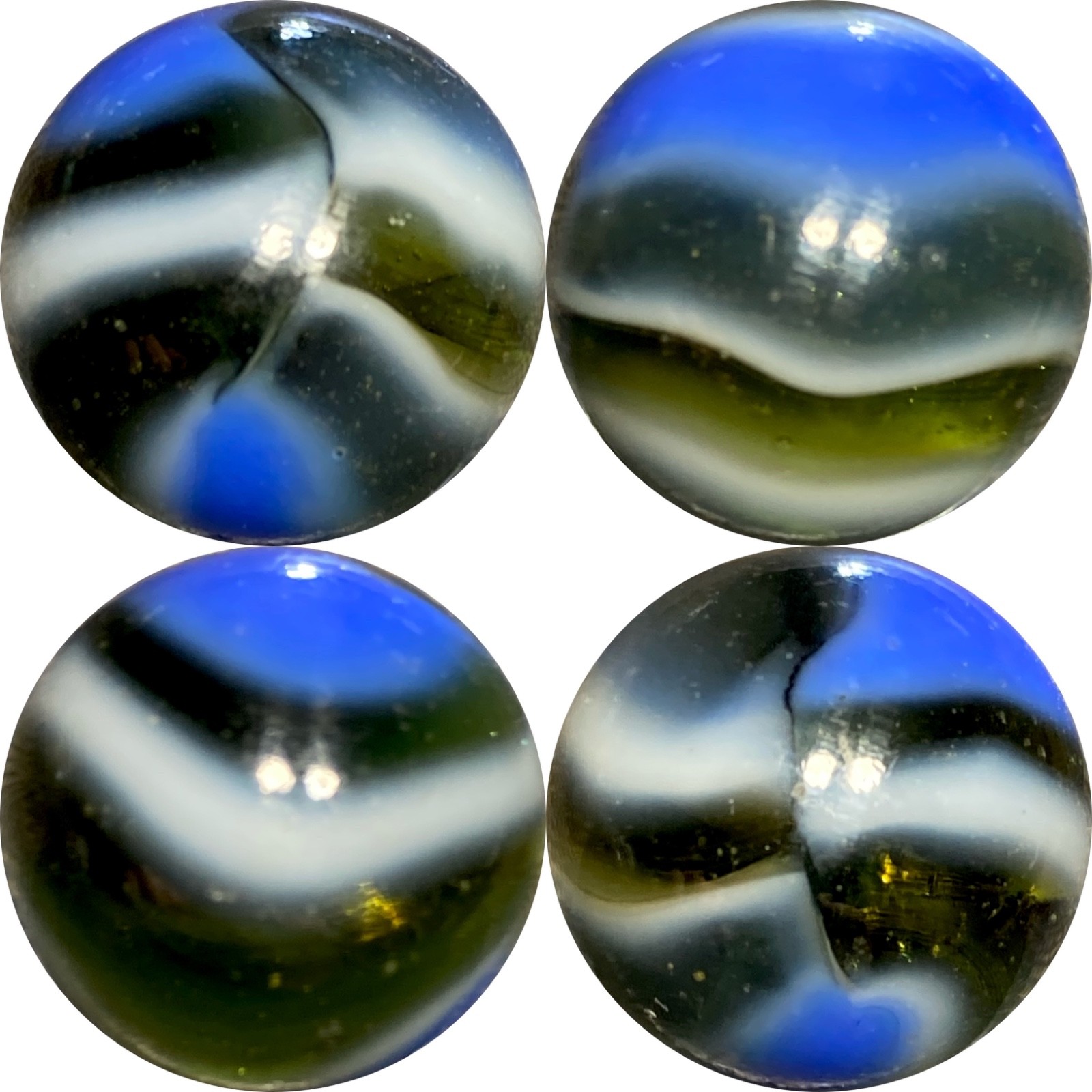 5/8″ PELTIER GLASS CO. “BLUES BROTHERS” MARBLE