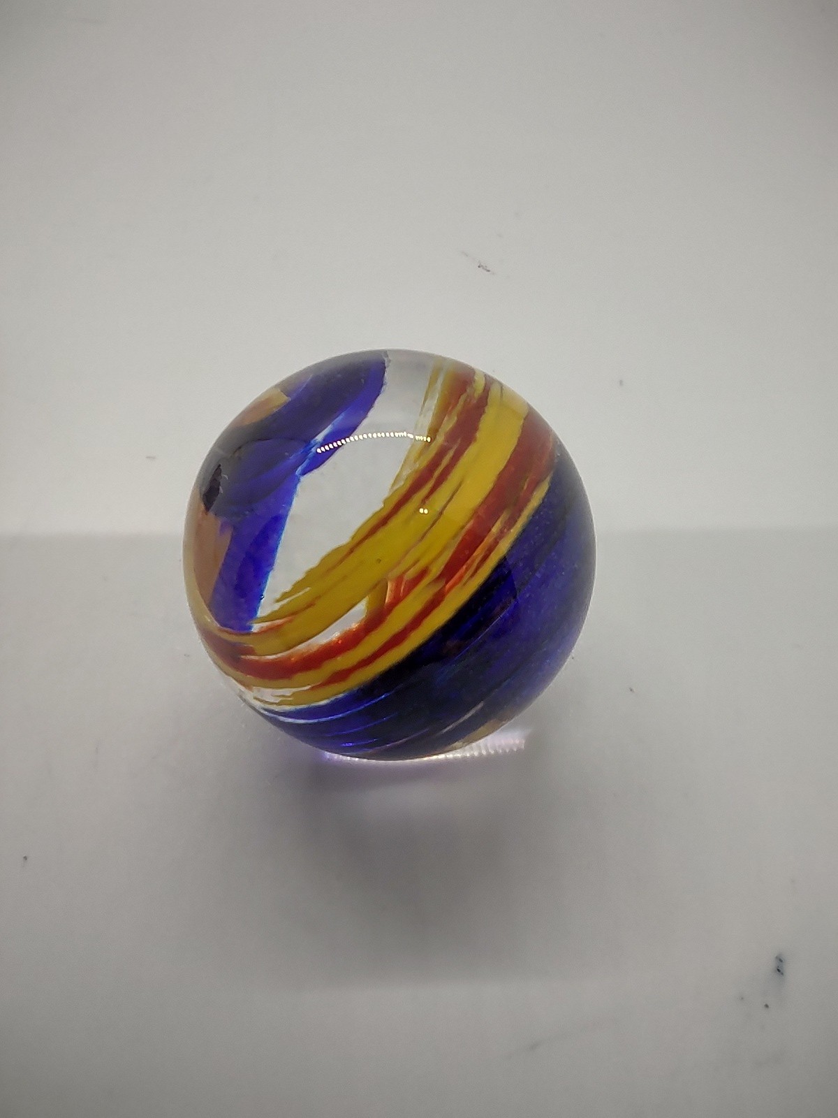 Wurlitzer Vintage Art Glass Hand Blown Marble 1″ Inch