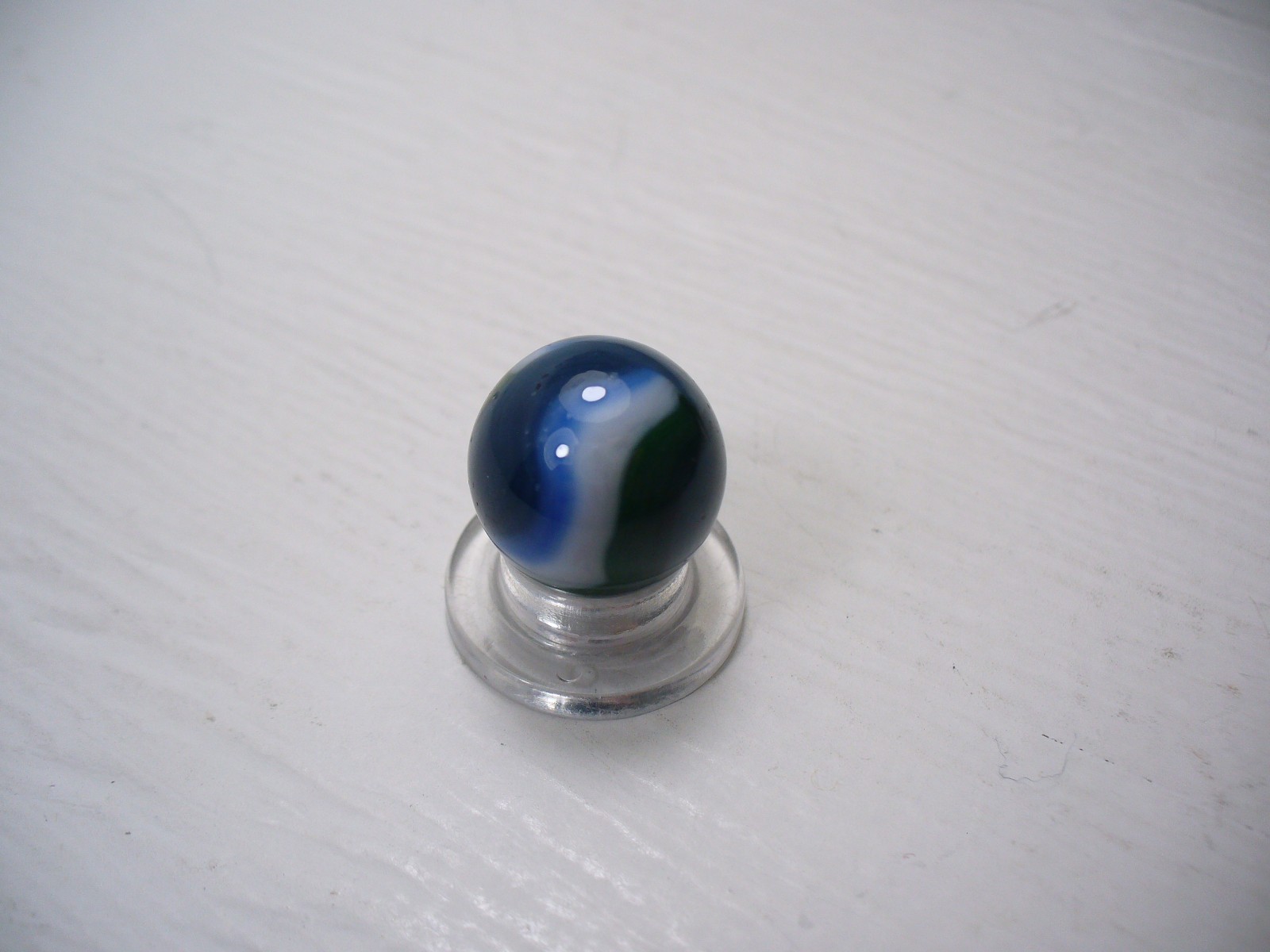 #1060 Vitro Agate Vintage Fancy Conqueror Marble 4 color. Green, Blue, Black