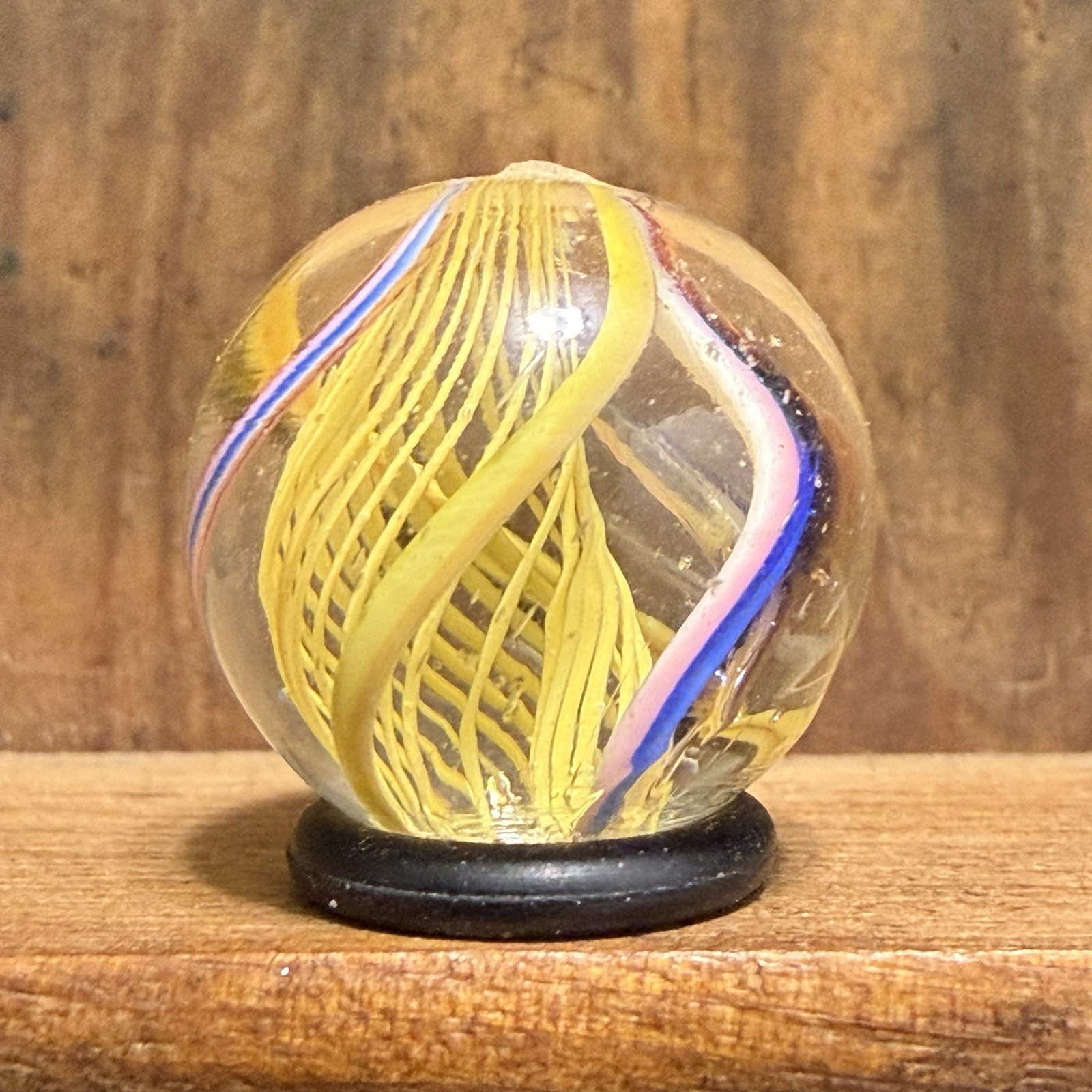 Antique German Handmade Latticinio Swirl Marble 11/16” Mint(-) | 329