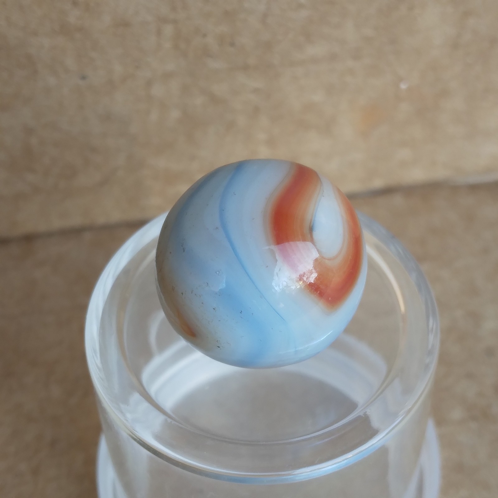 .58″ Vintage Marble- Red White Blue Liberty- Alley Ravenswood Heaton Champion