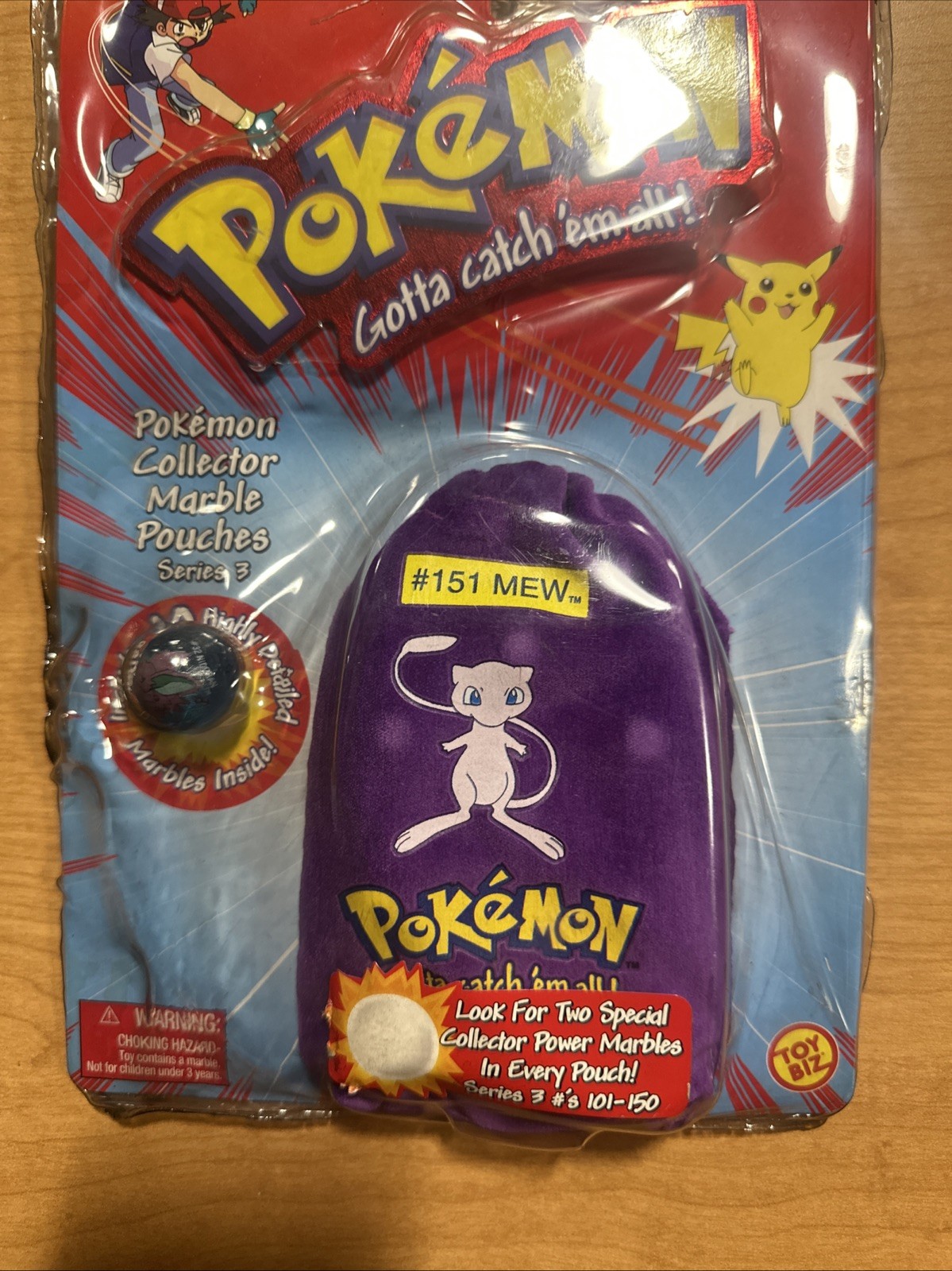 Vintage Pokemon Collector Marbles #151 Mew with #32 Nidoran Sealed